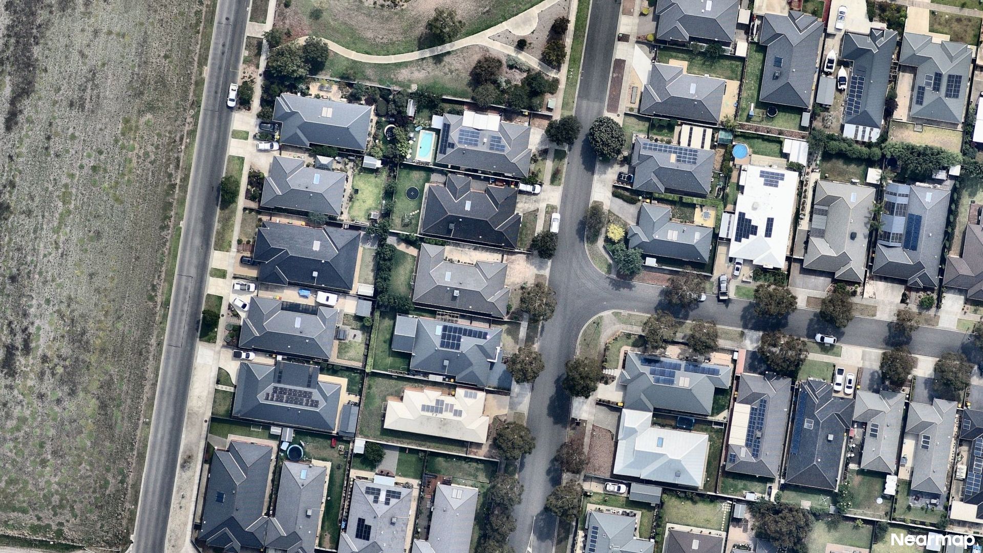Vertical aerial view