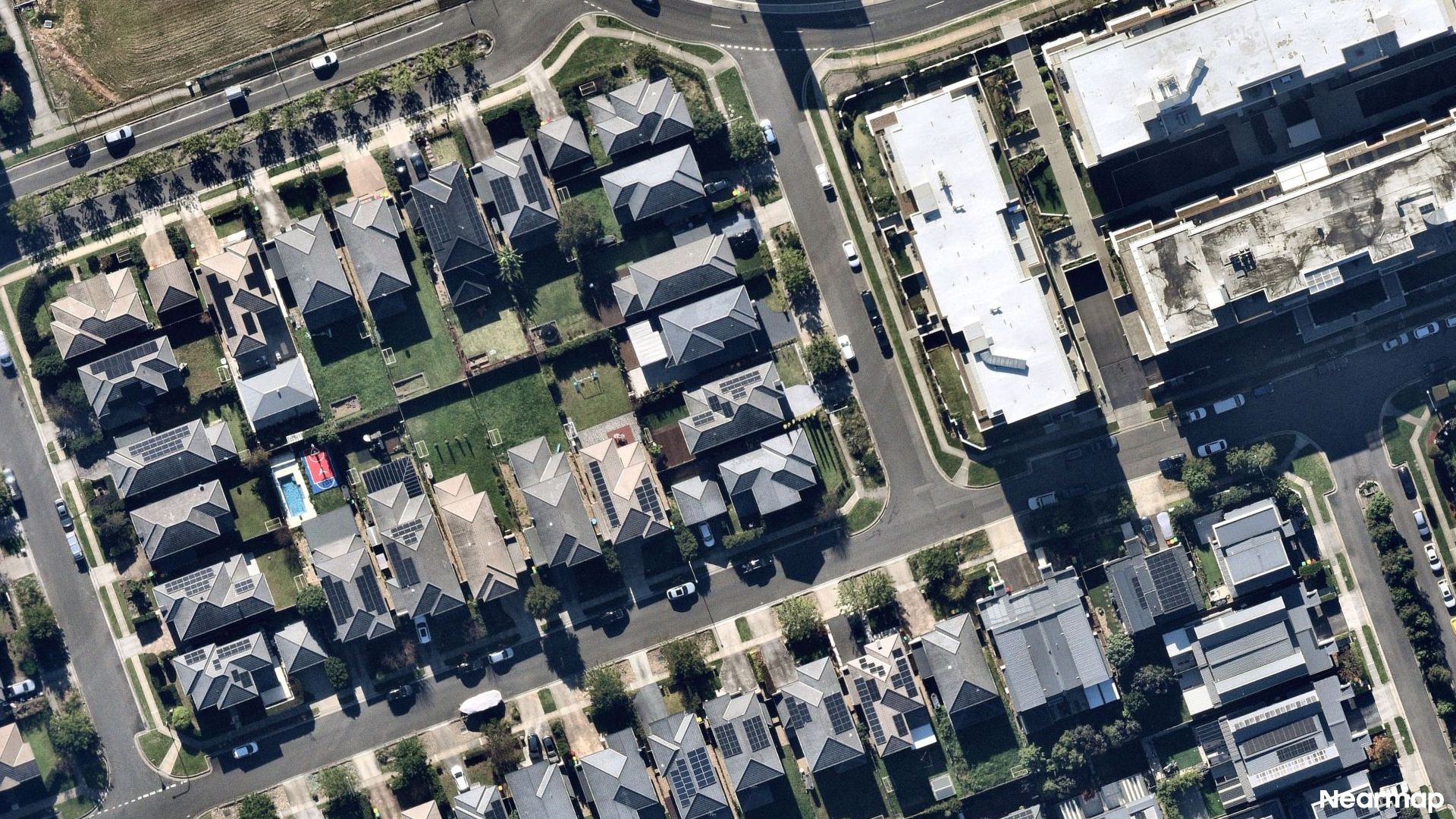 Vertical aerial view