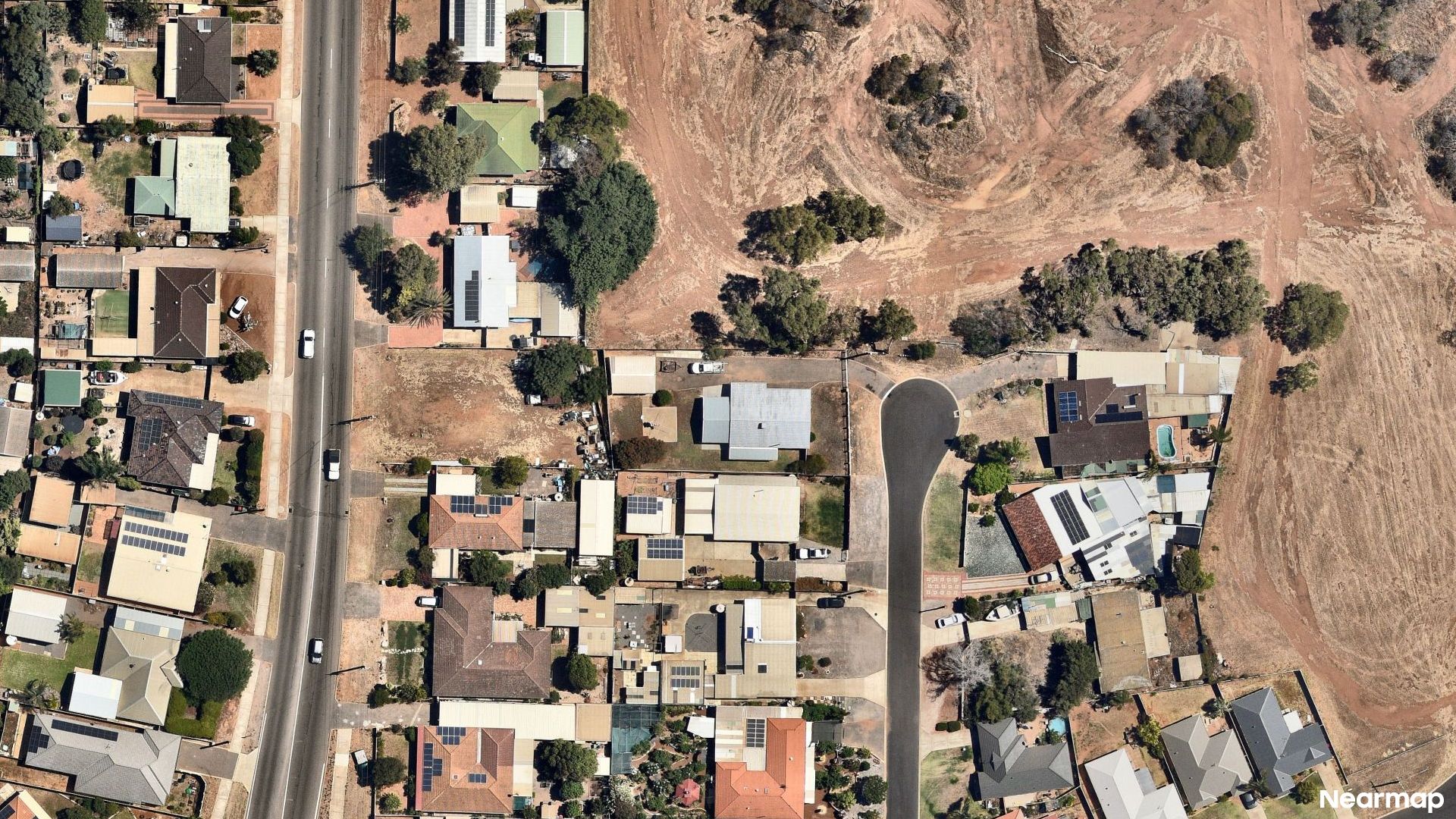Vertical aerial view