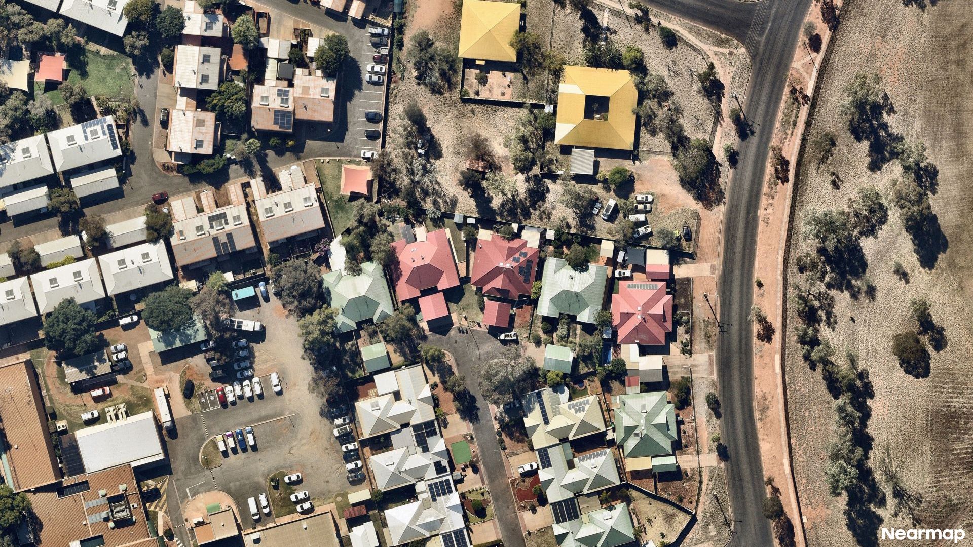 Vertical aerial view