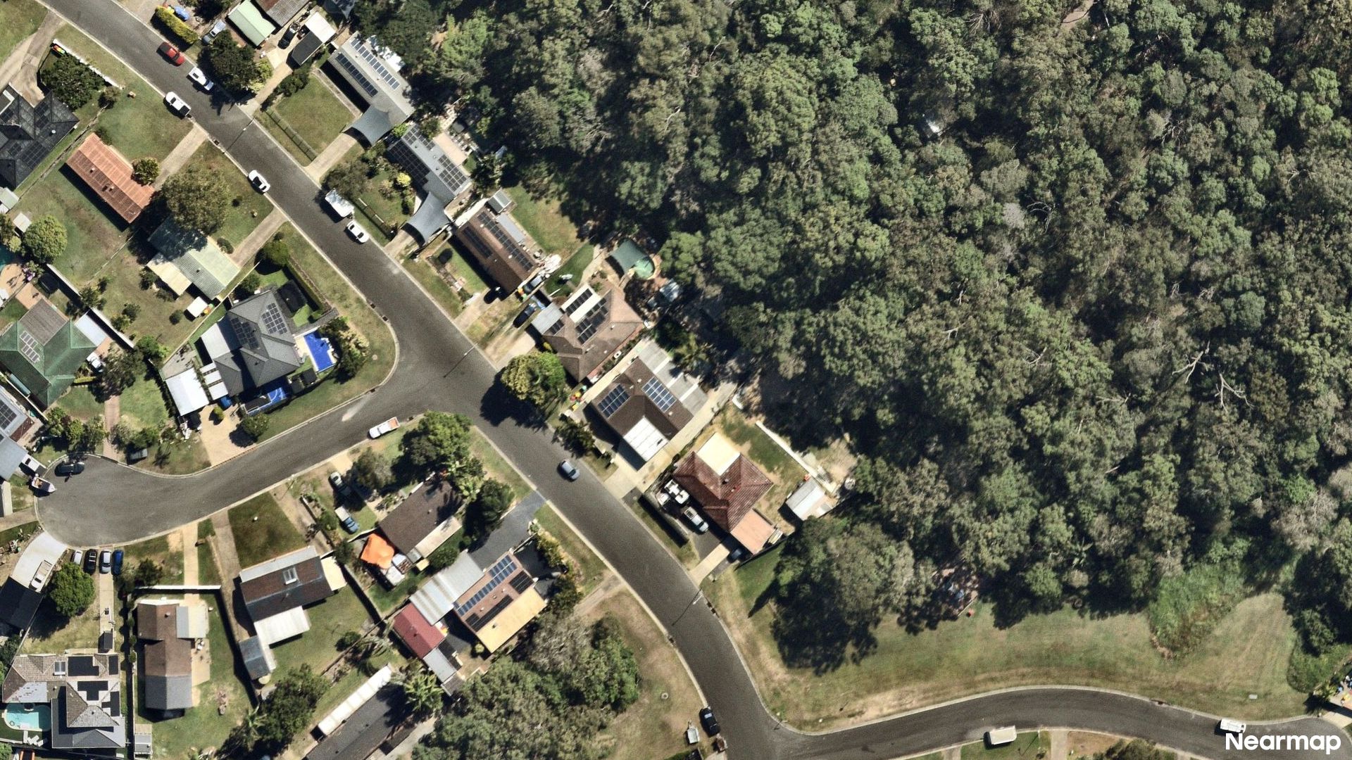 Vertical aerial view