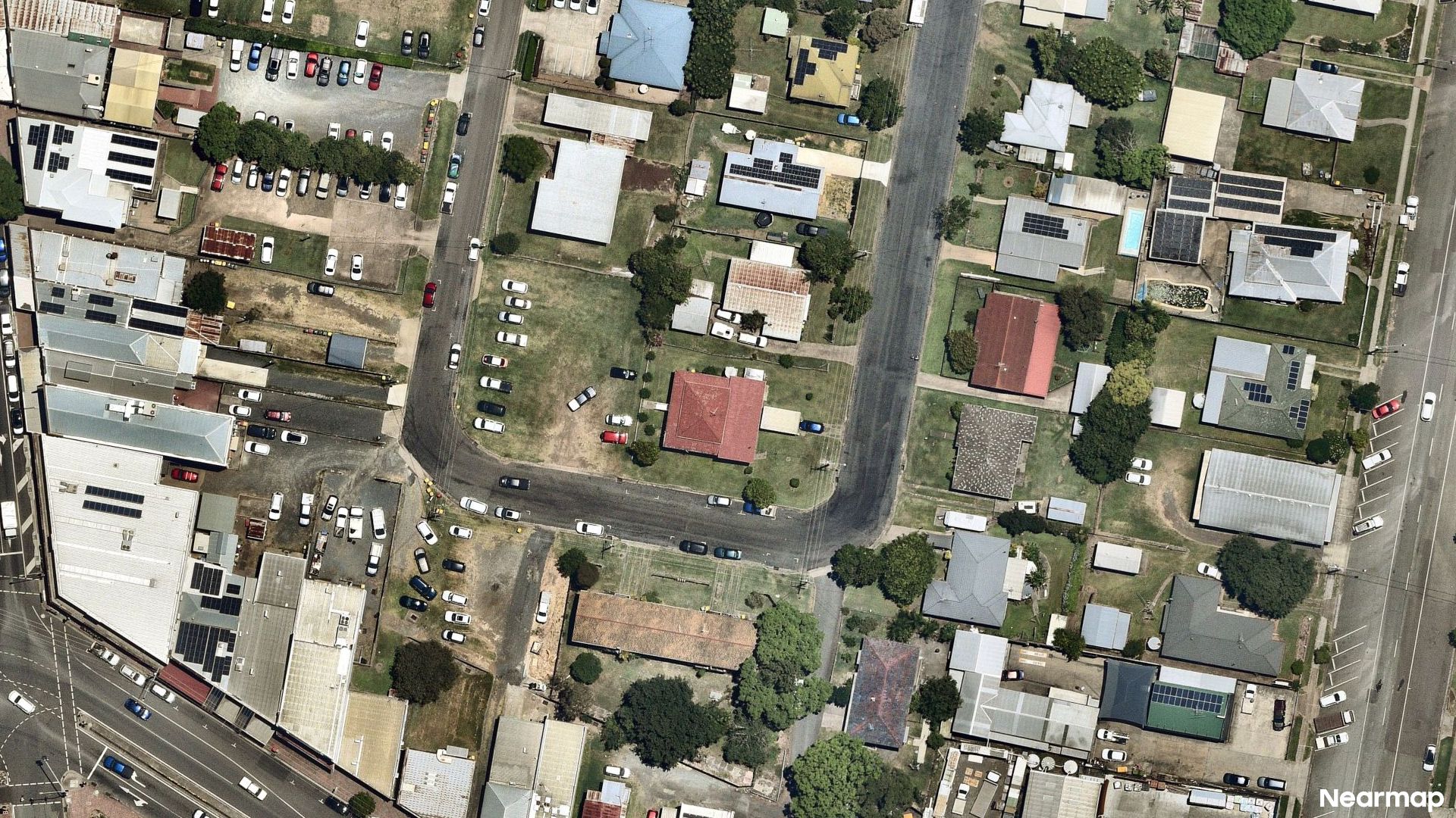 Vertical aerial view