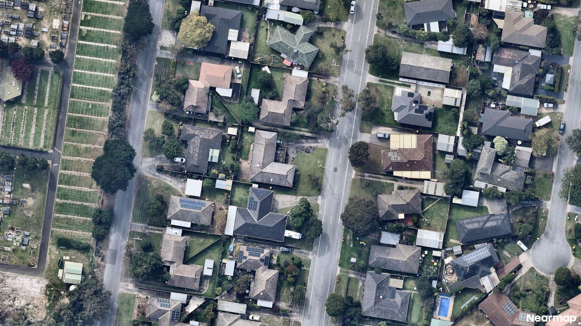 Vertical aerial view