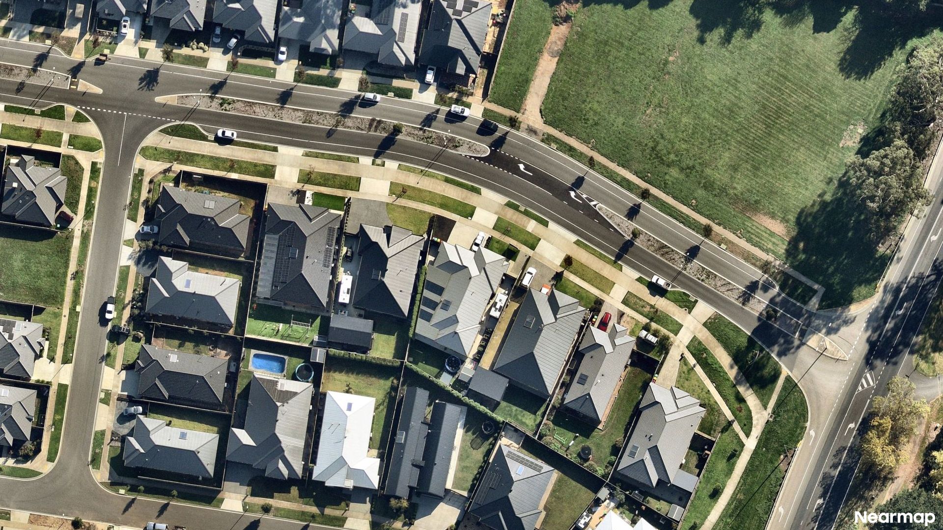 Vertical aerial view