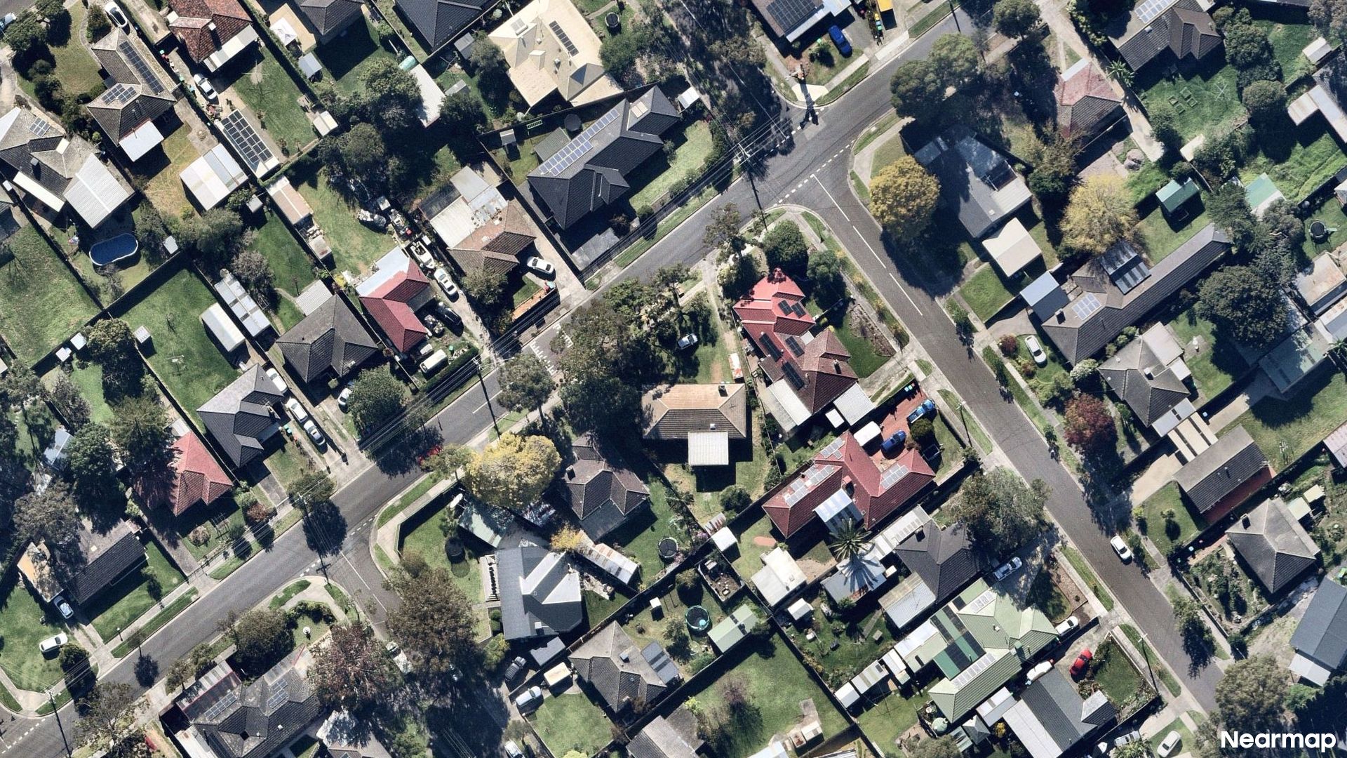 Vertical aerial view