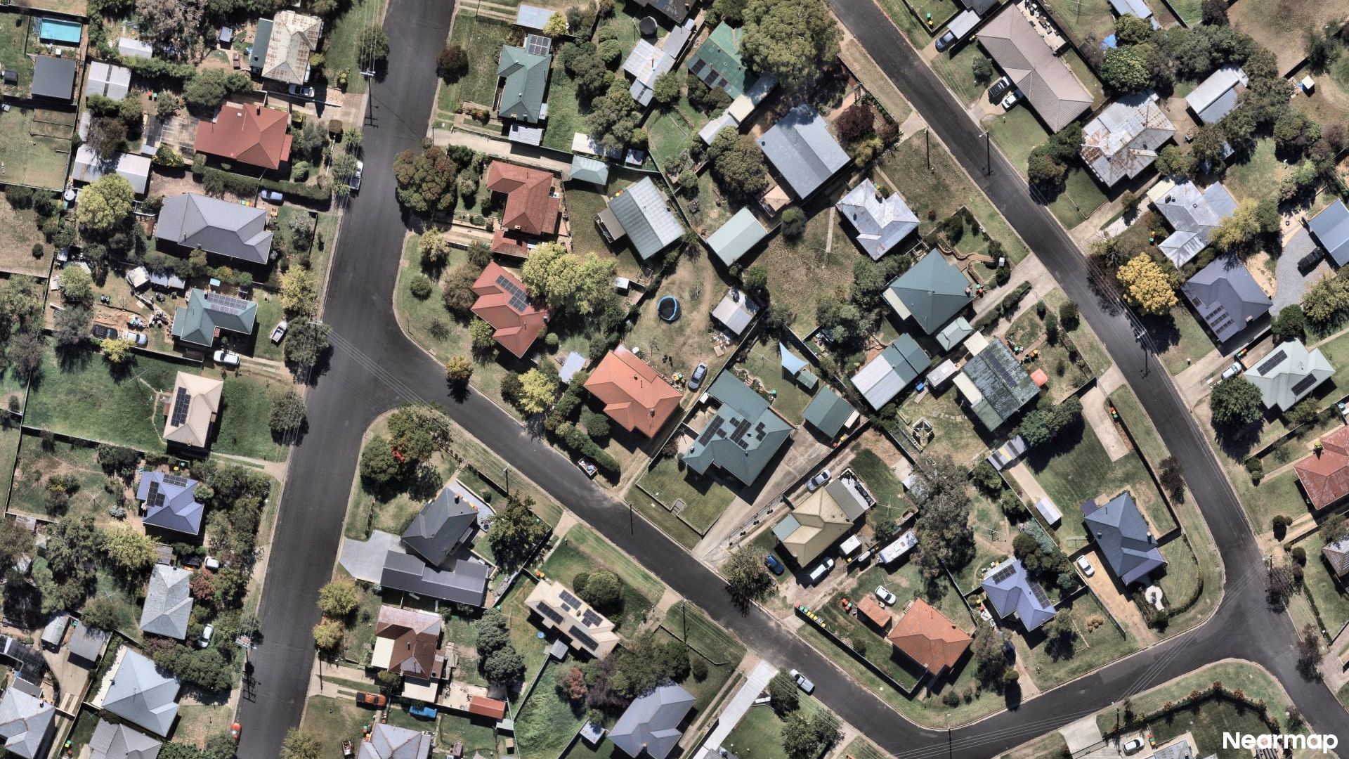 Vertical aerial view