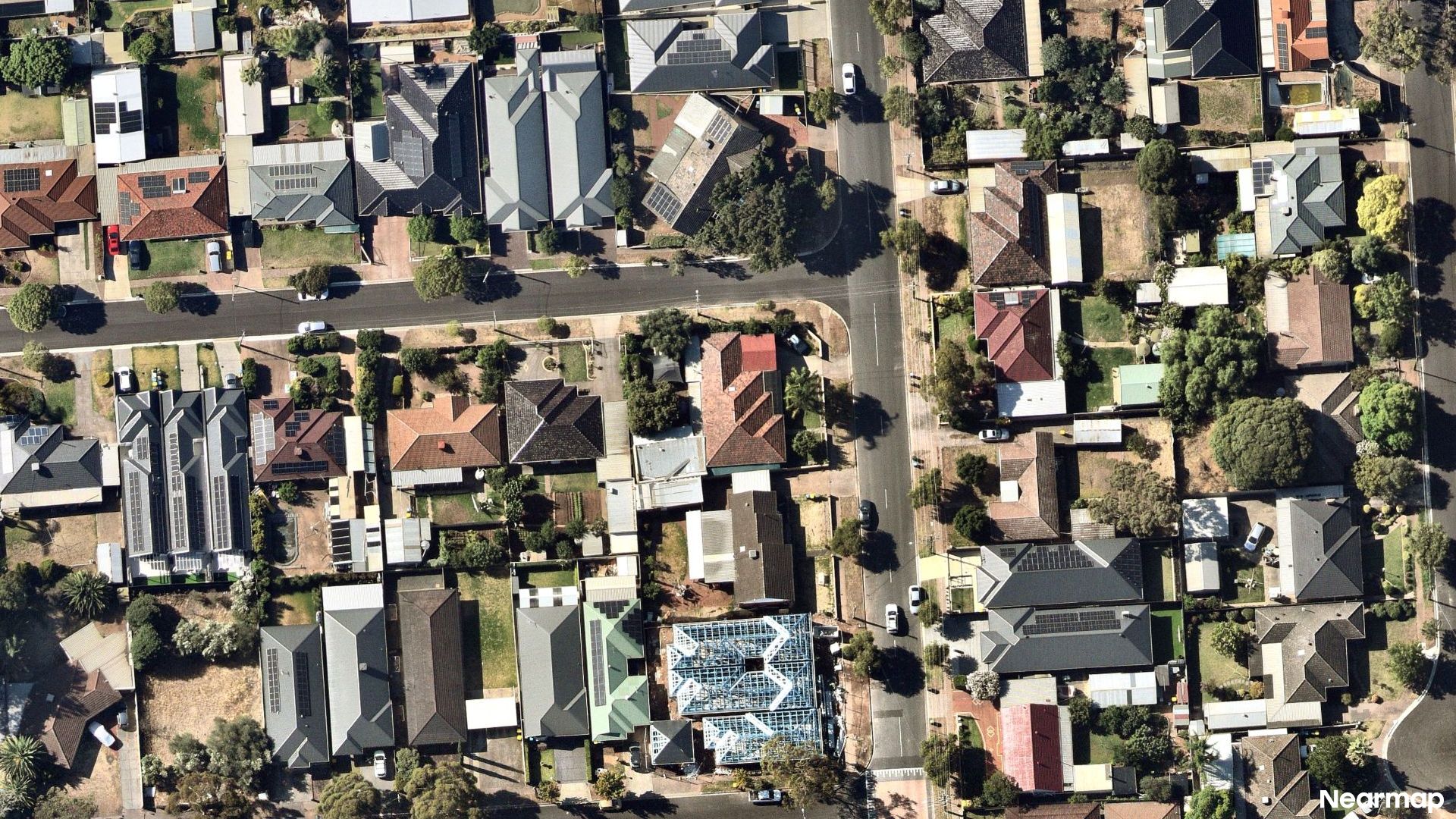 Vertical aerial view
