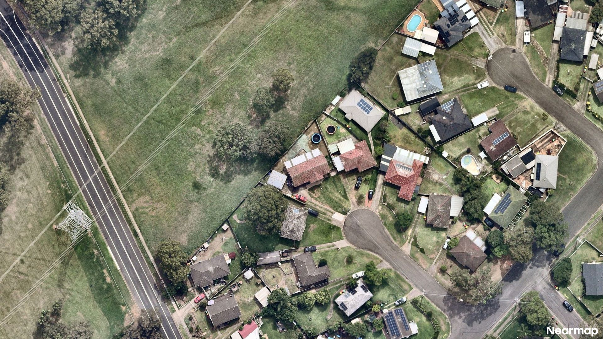 Vertical aerial view