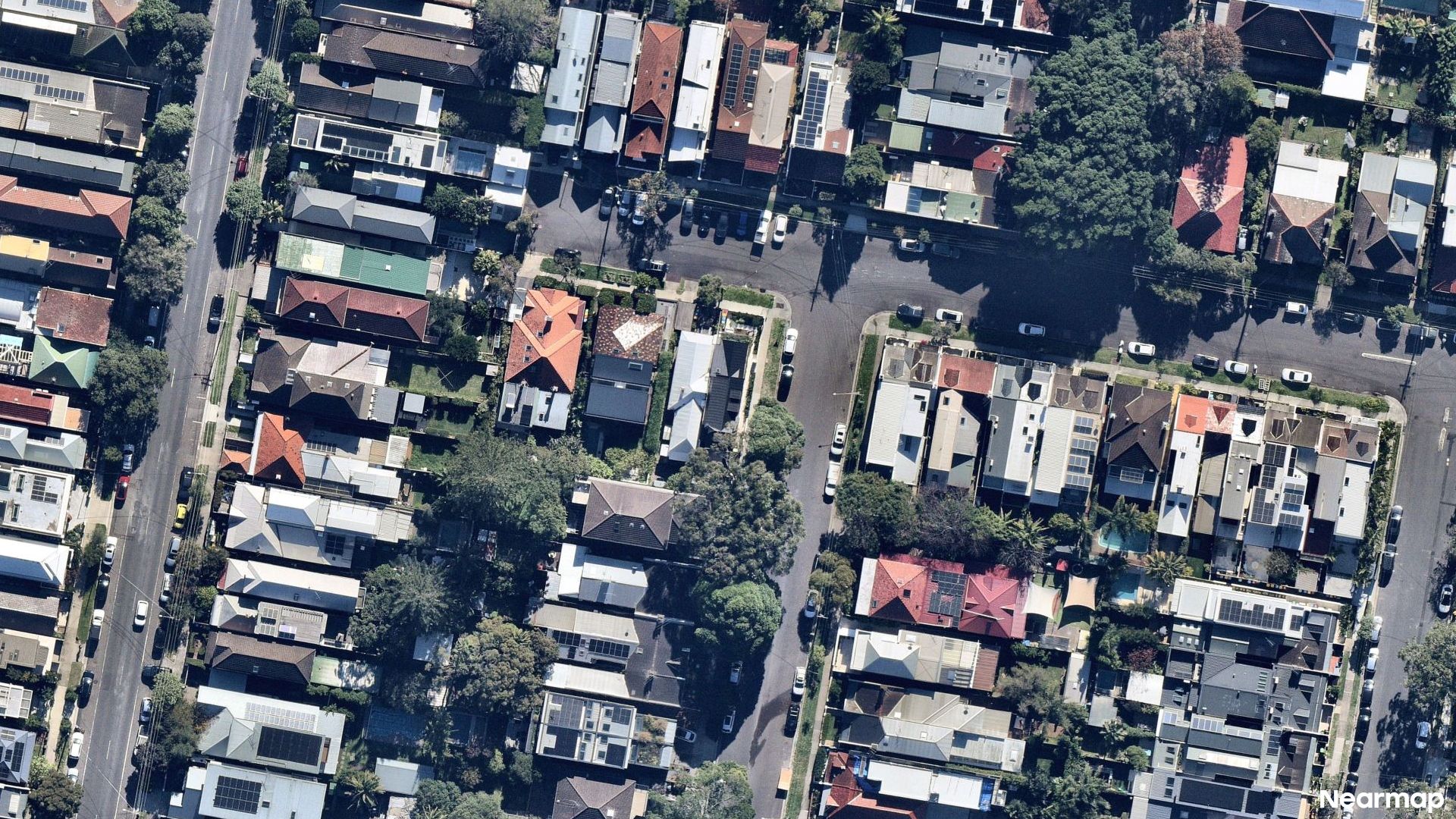 Vertical aerial view