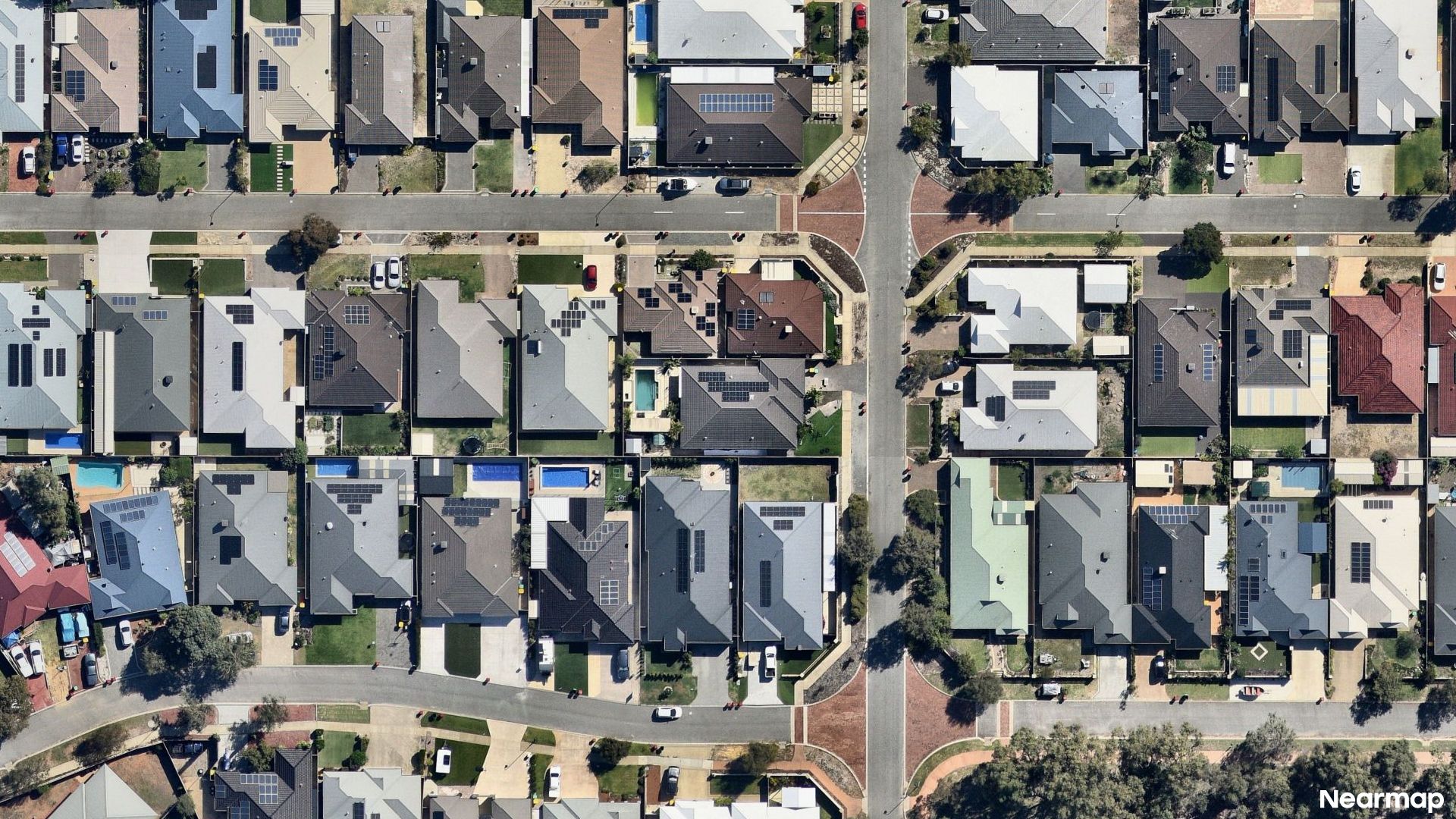 Vertical aerial view