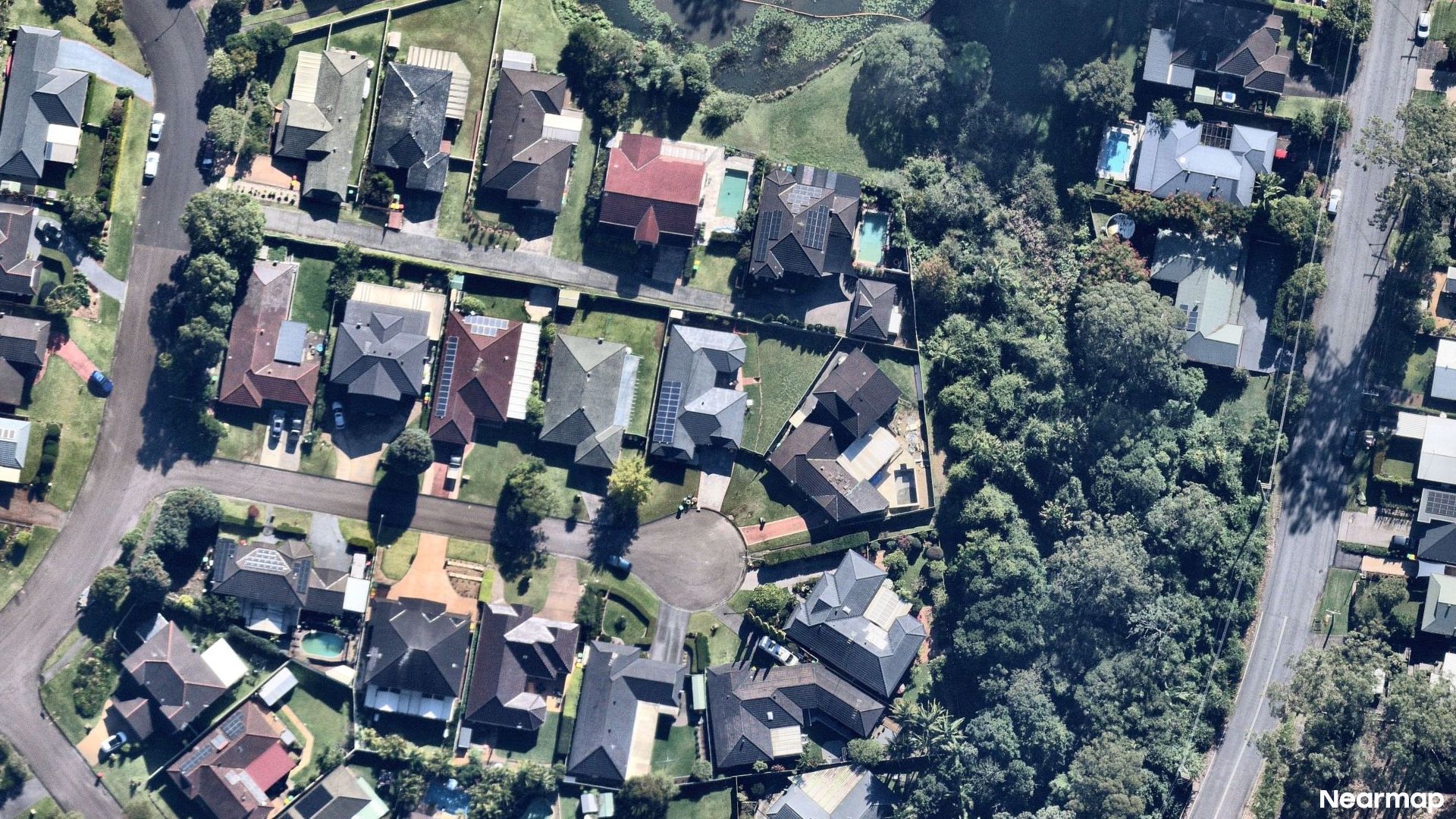 Vertical aerial view