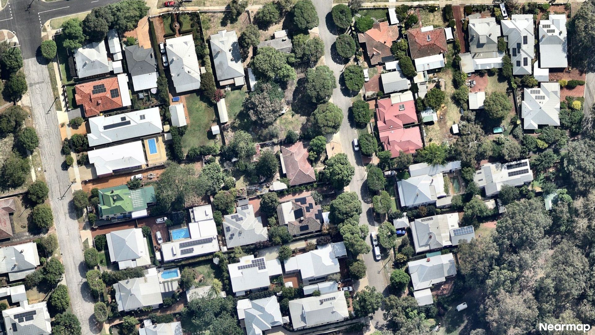 Vertical aerial view