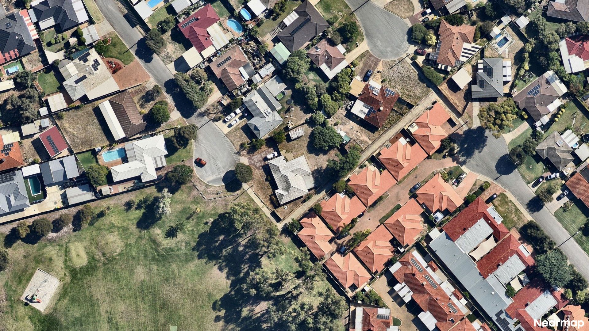 Vertical aerial view