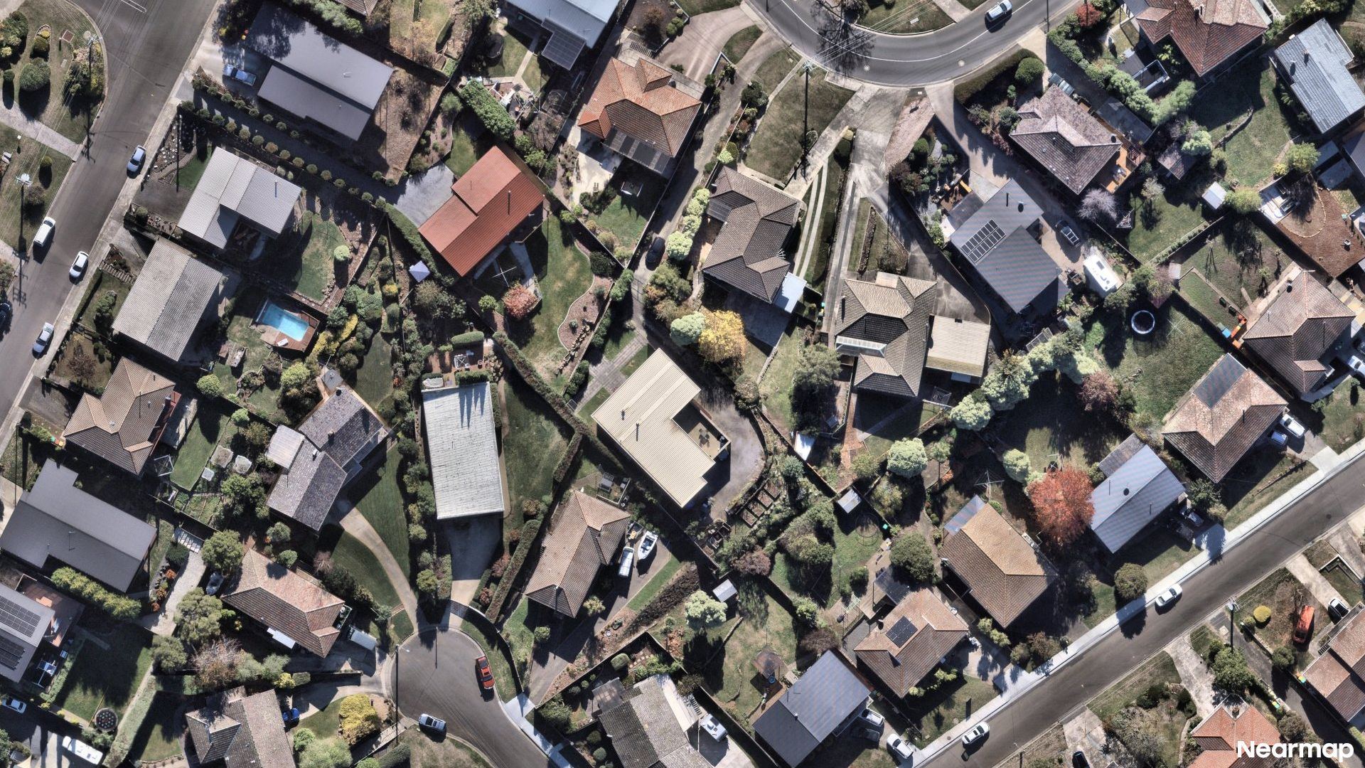 Vertical aerial view