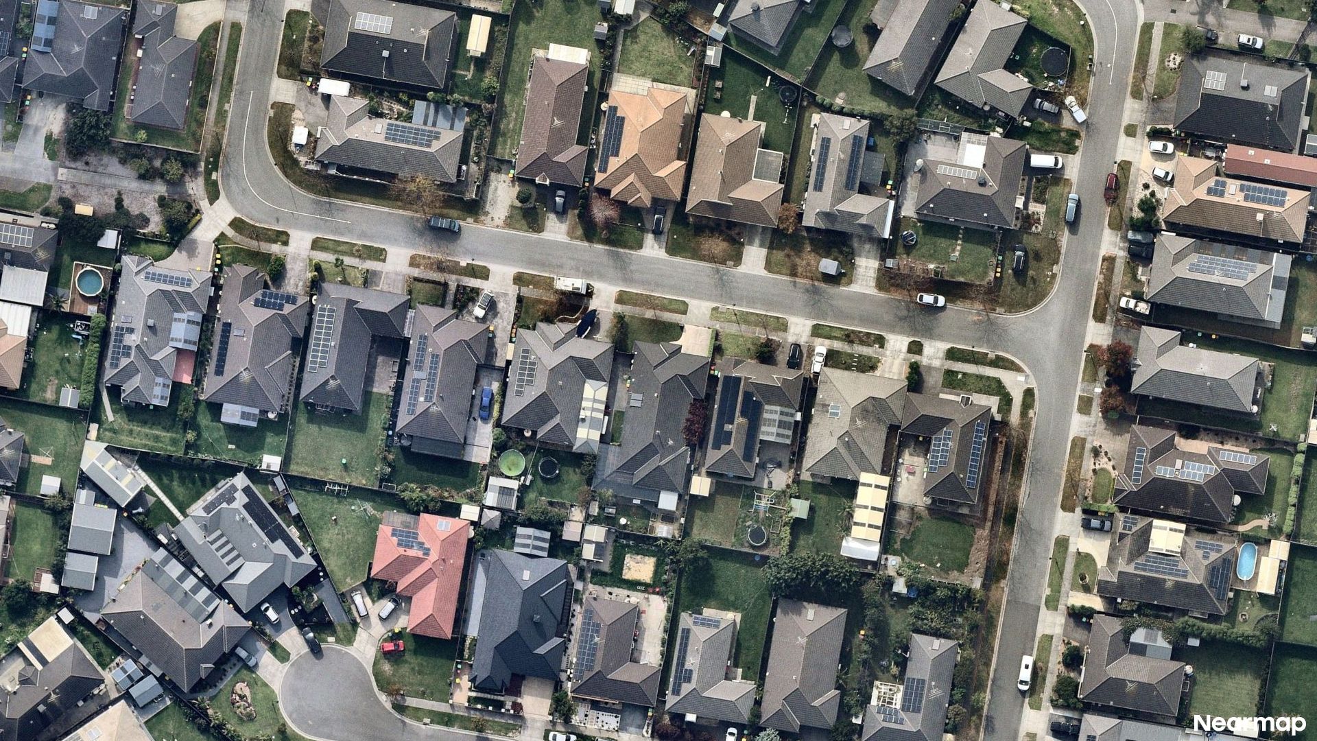 Vertical aerial view