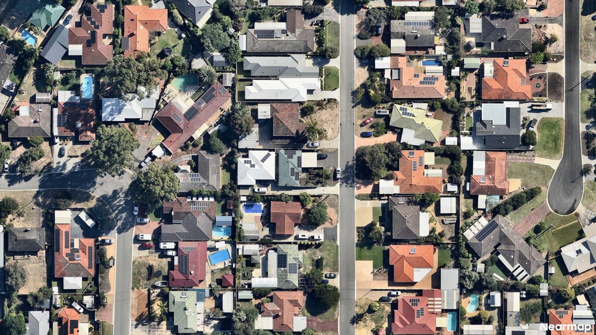 Vertical aerial view