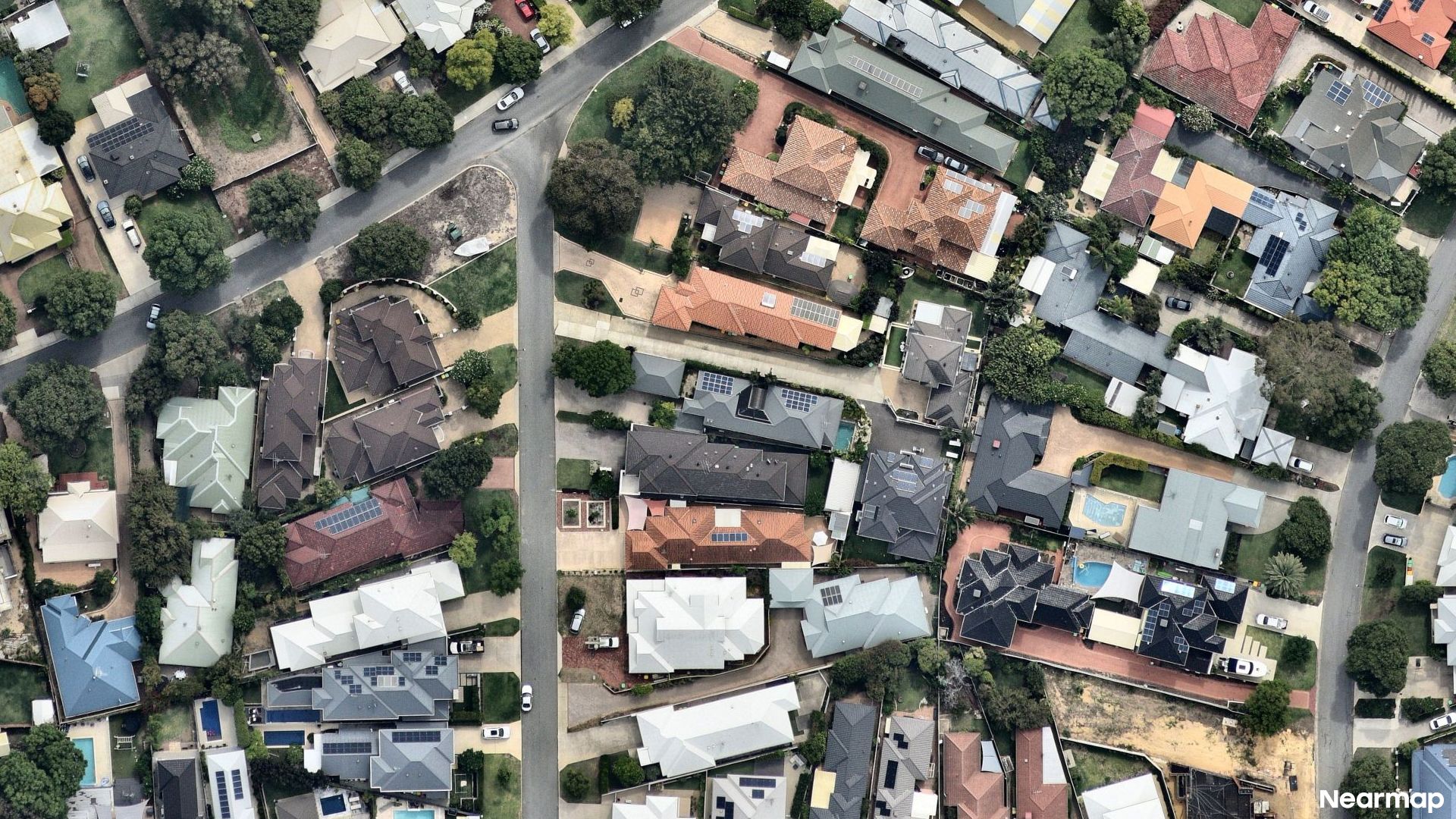 Vertical aerial view