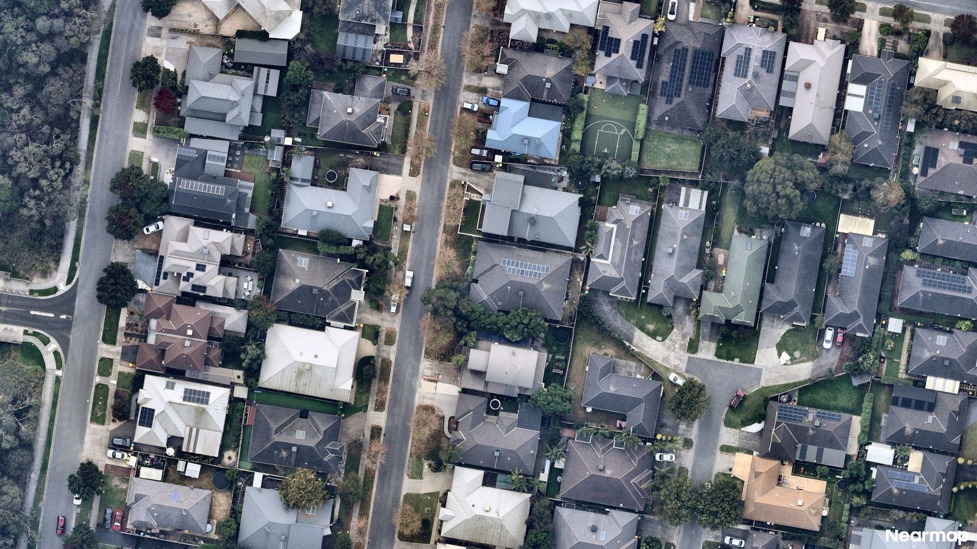 Vertical aerial view