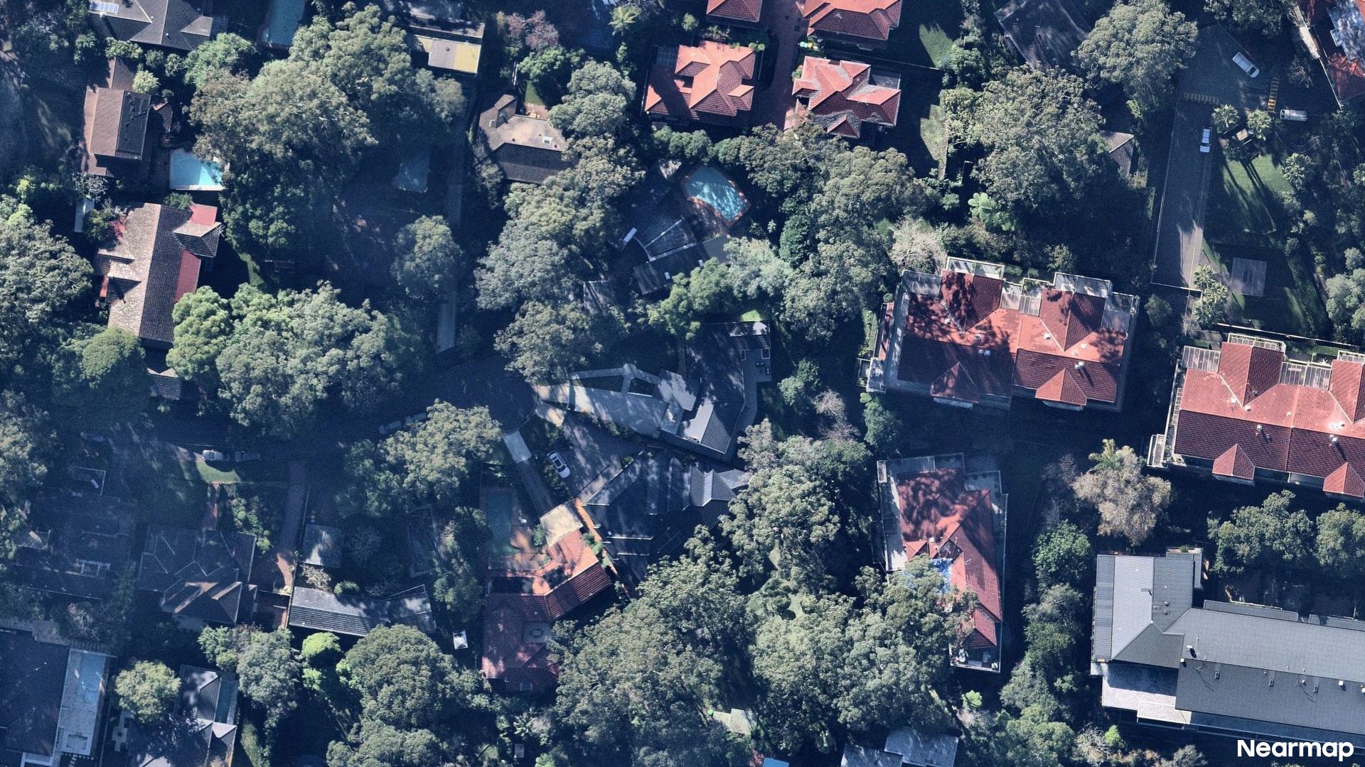 Vertical aerial view