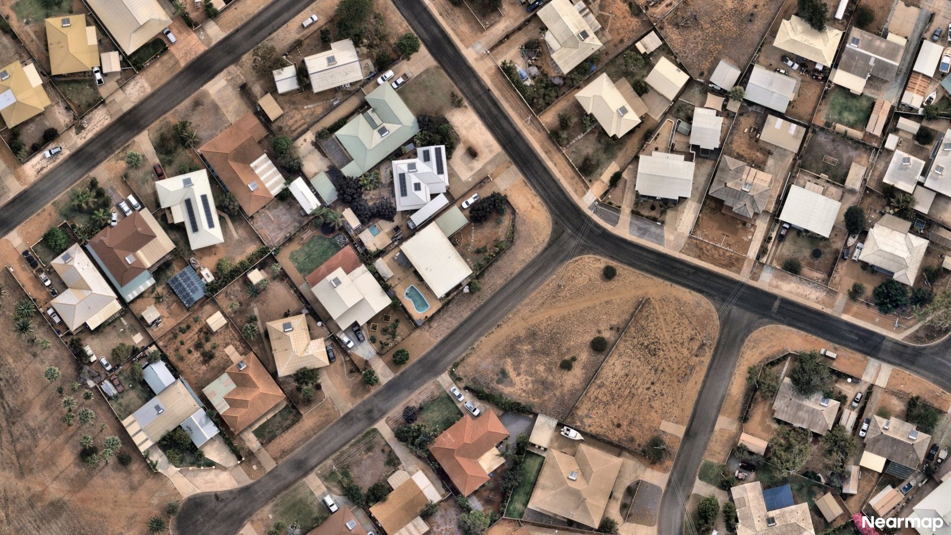 Vertical aerial view