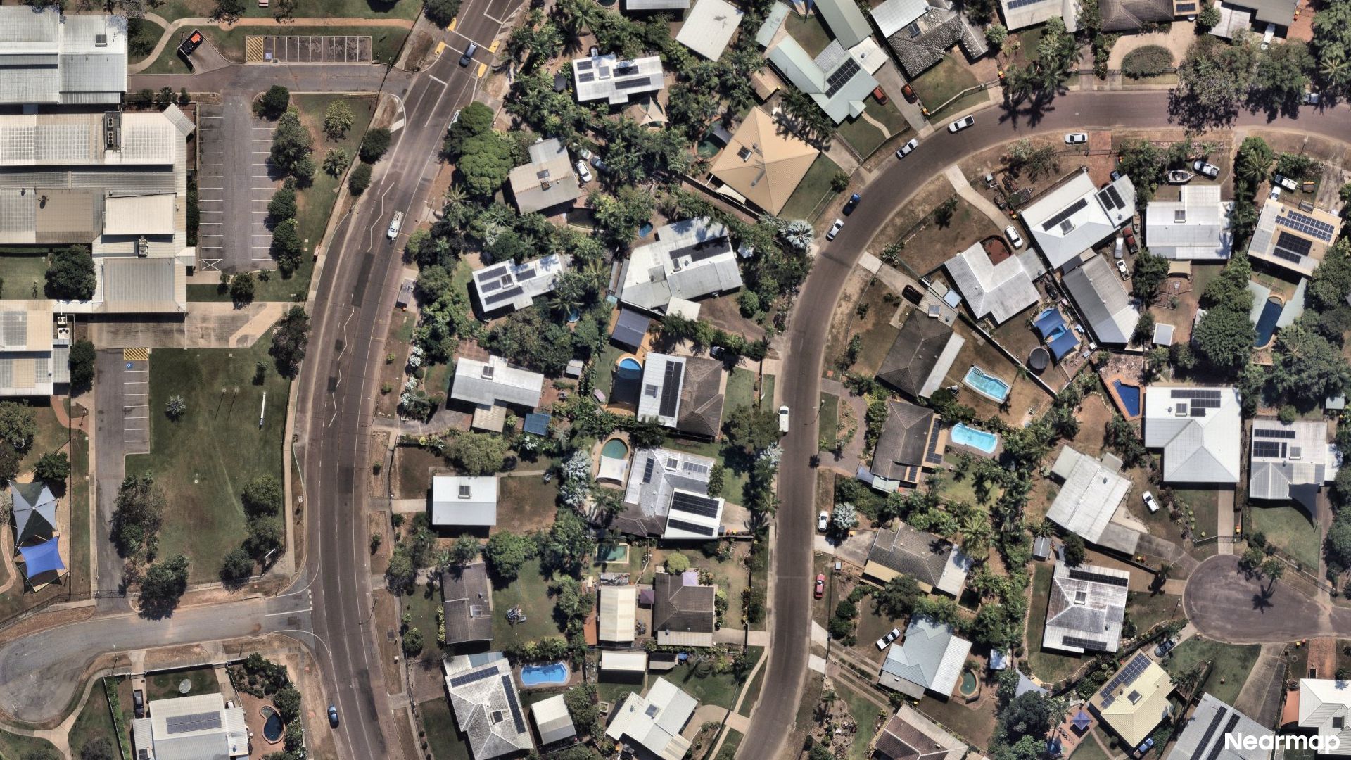 Vertical aerial view