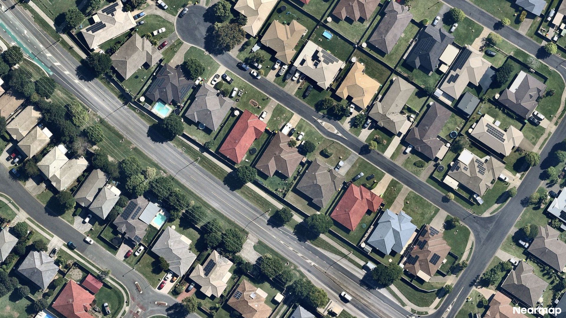 Vertical aerial view