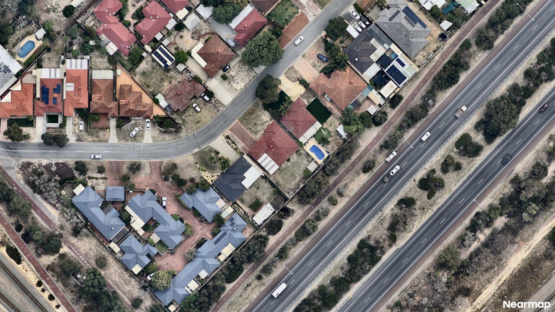 Vertical aerial view