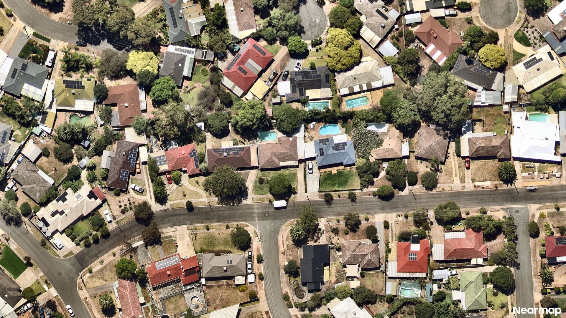 Vertical aerial view