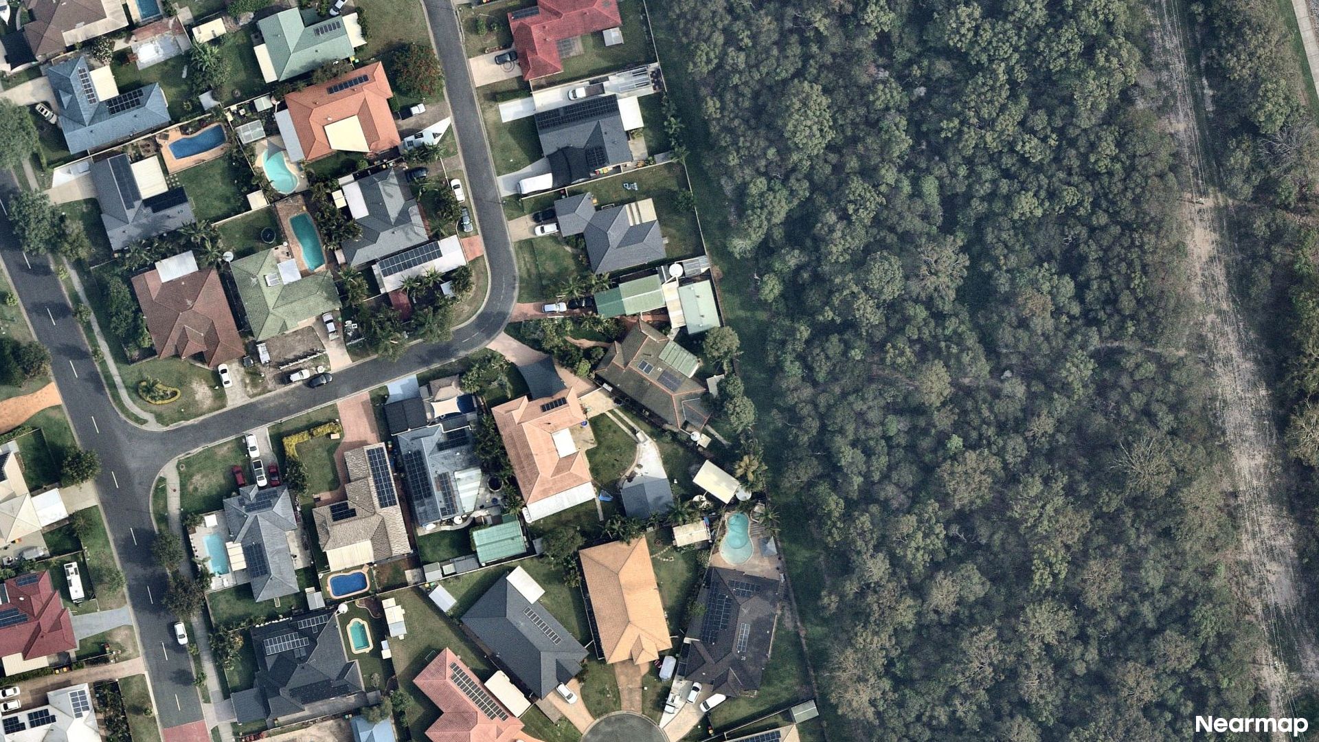 Vertical aerial view