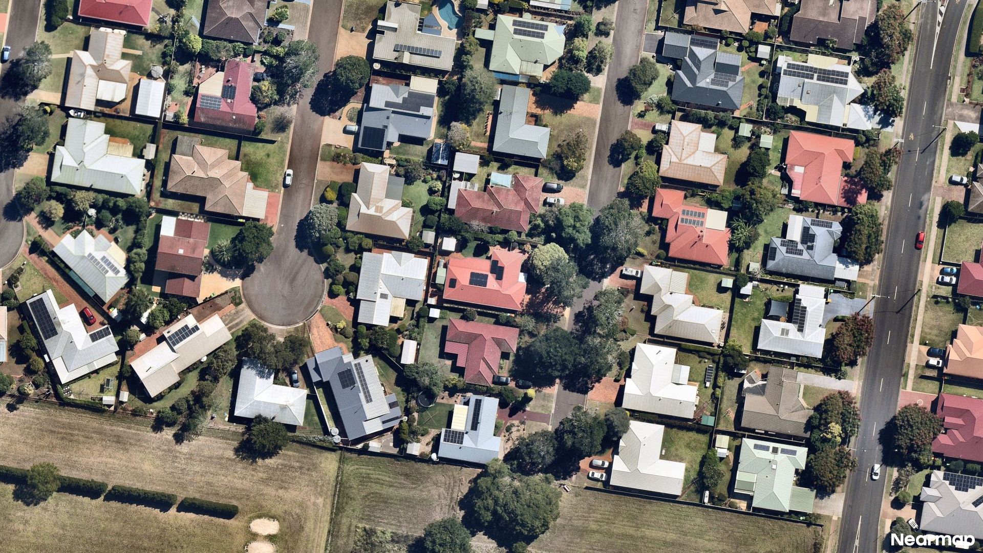 Vertical aerial view