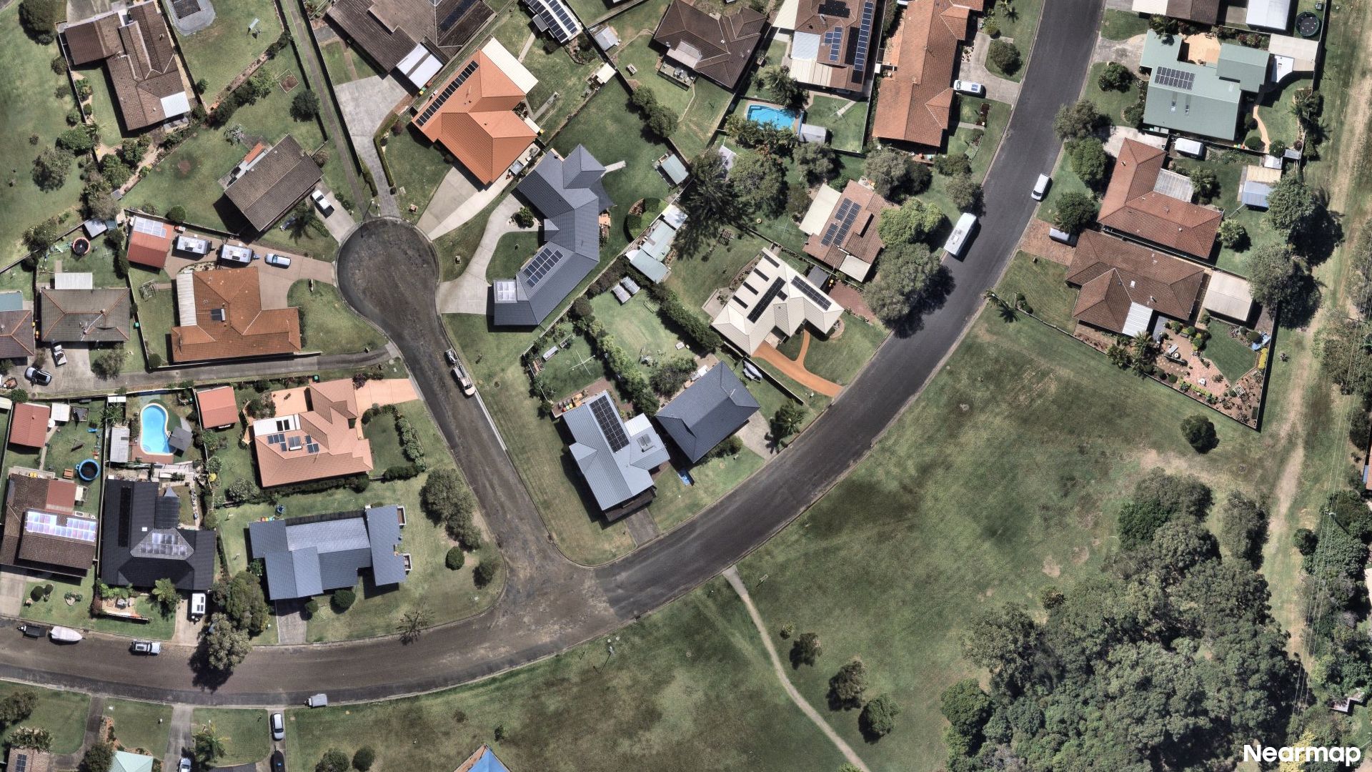 Vertical aerial view