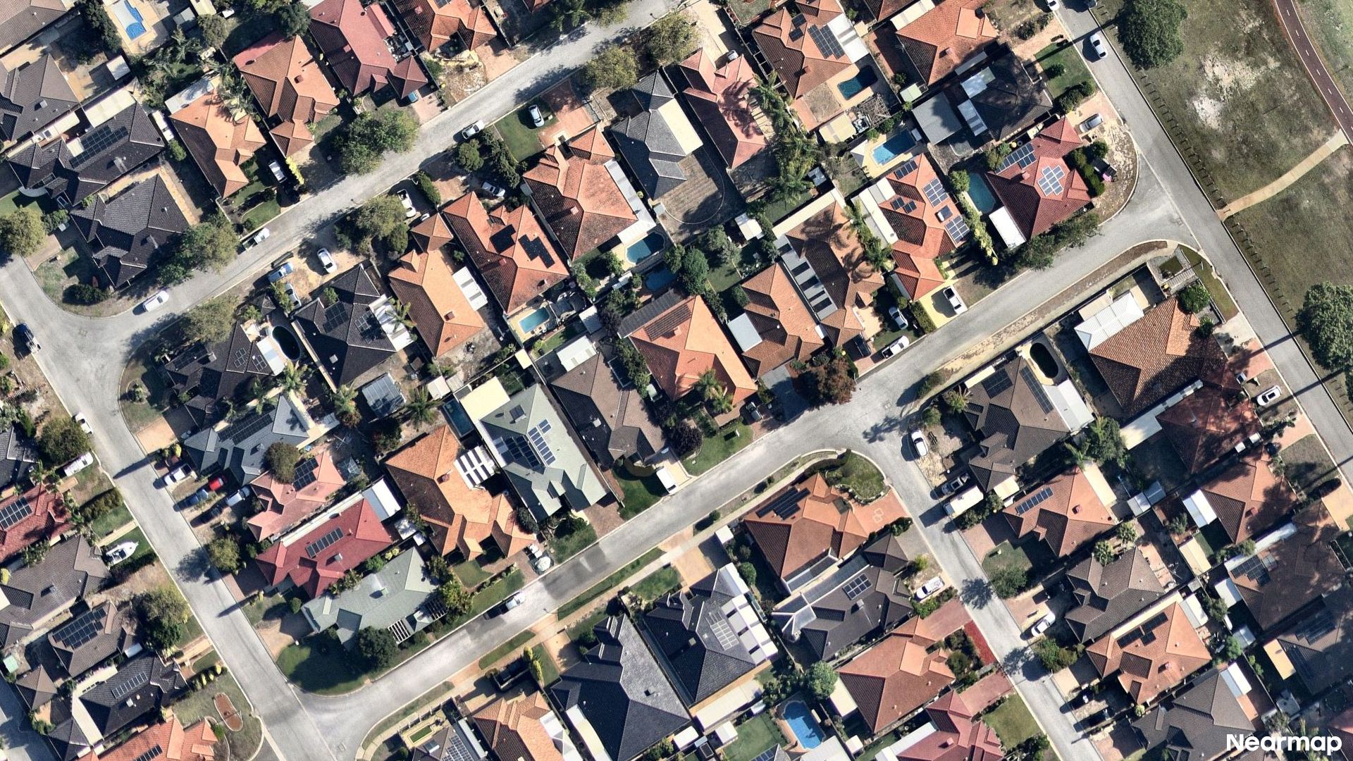 Vertical aerial view