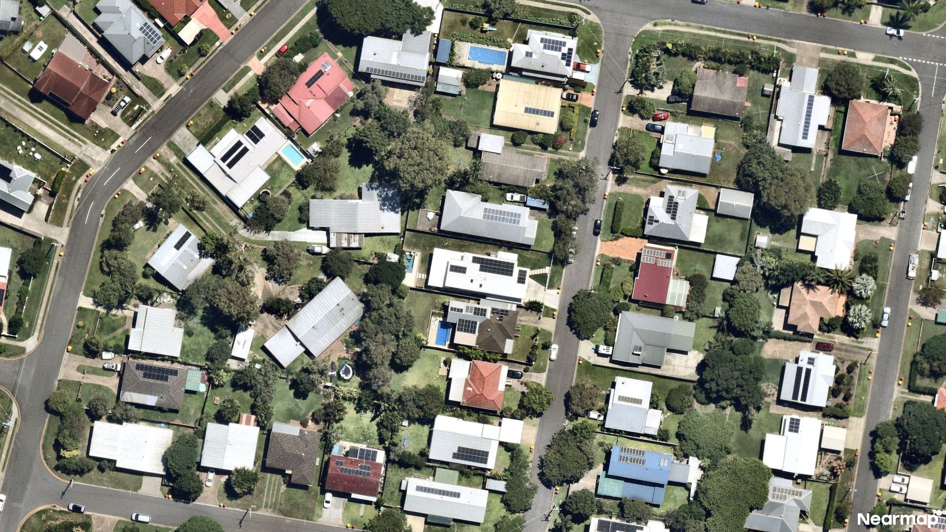Vertical aerial view