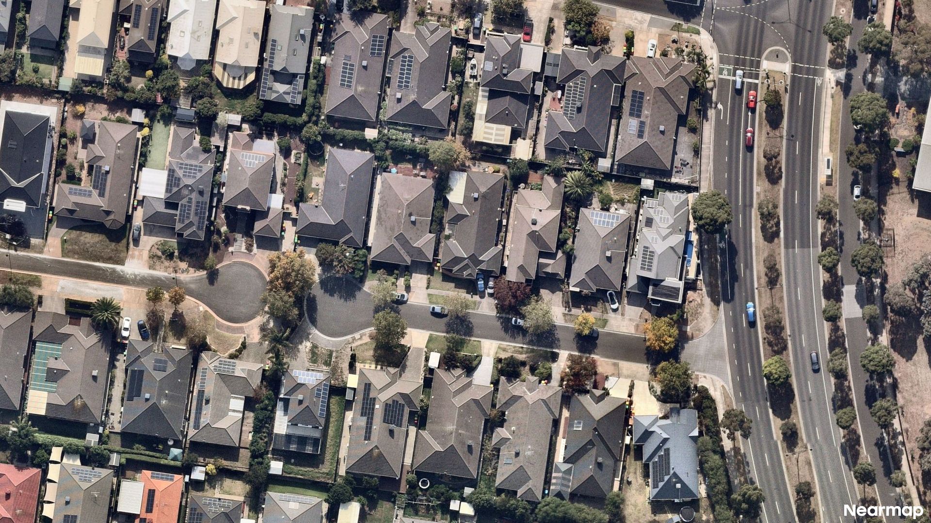Vertical aerial view