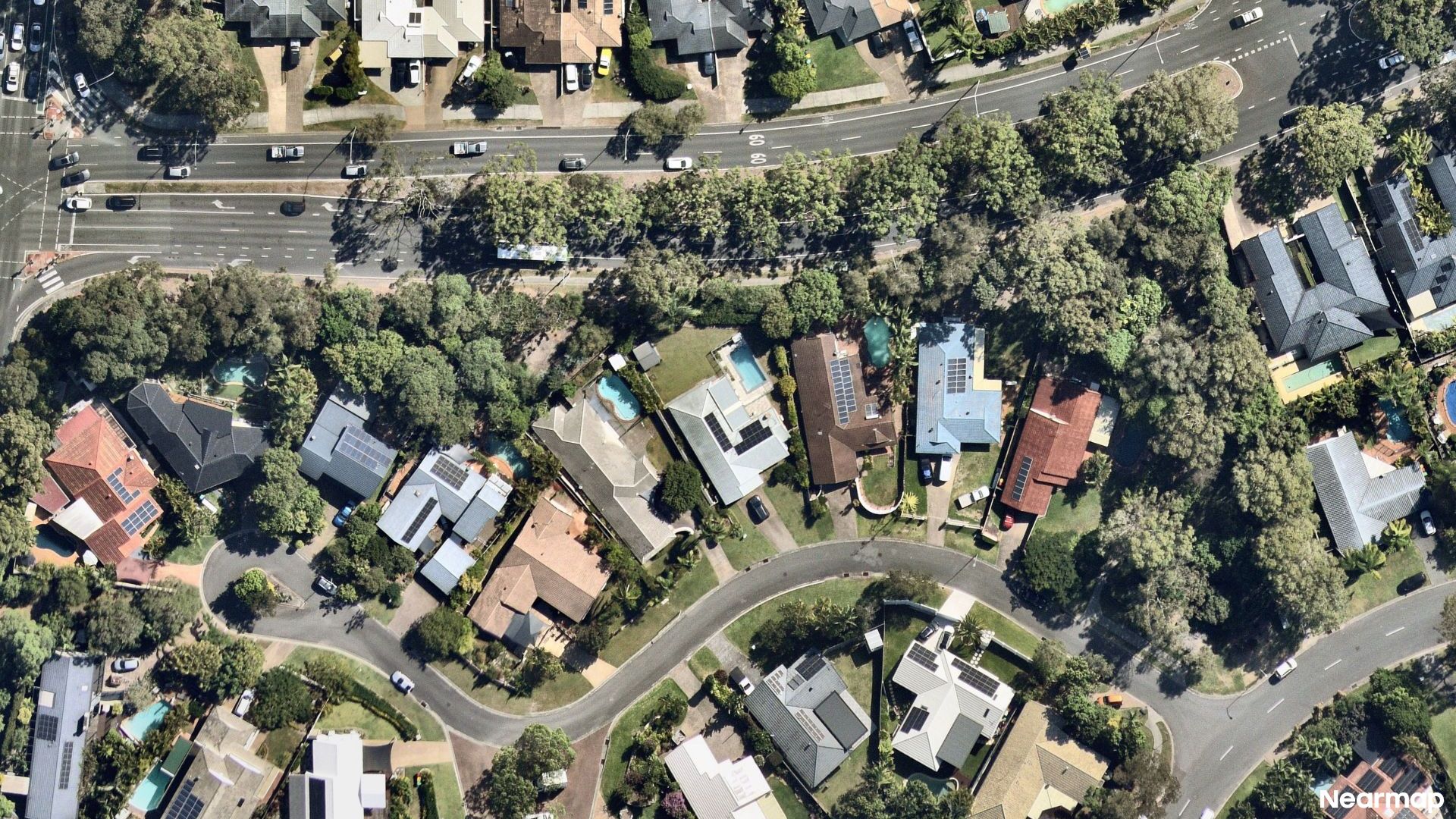 Vertical aerial view