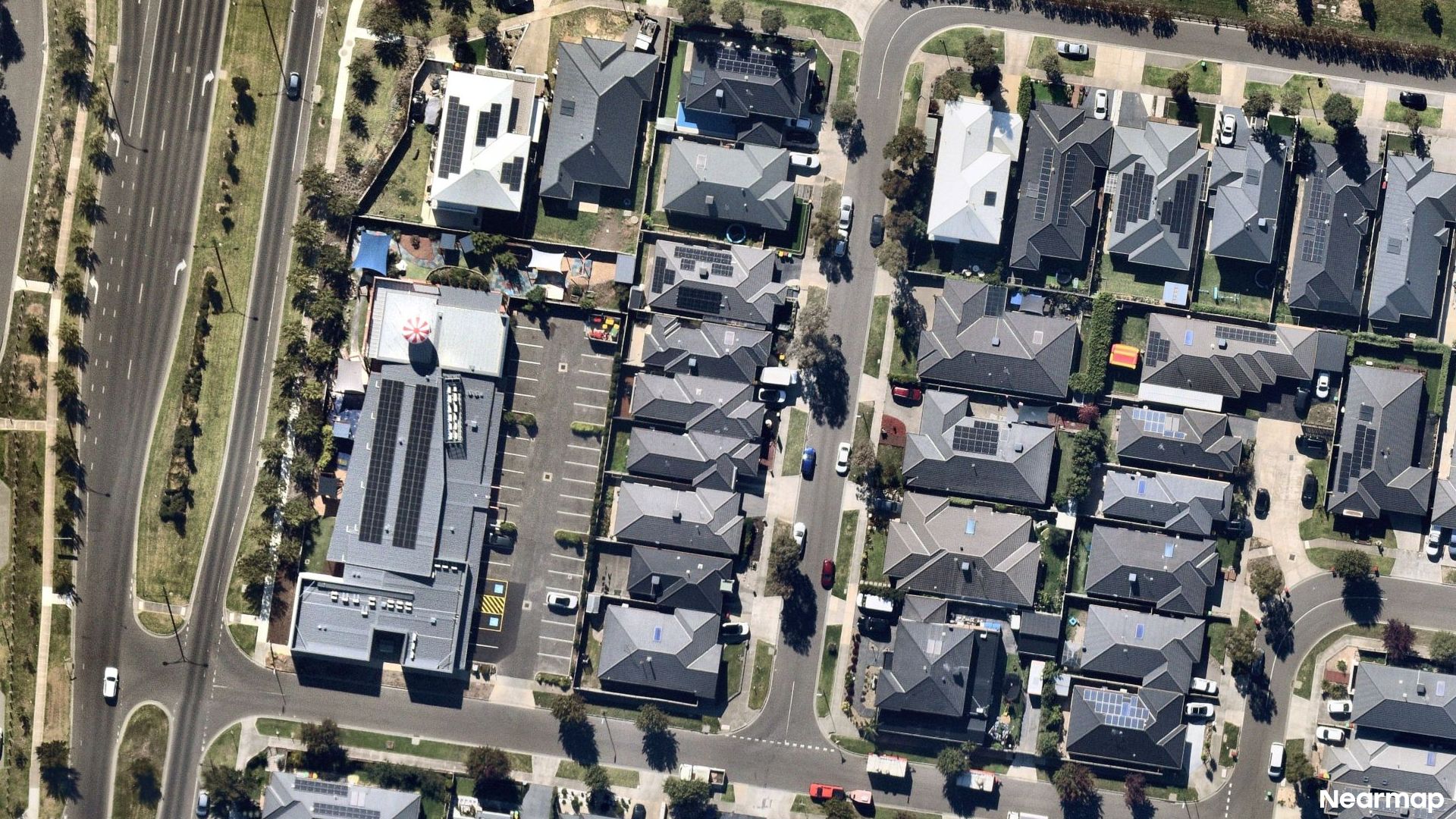 Vertical aerial view