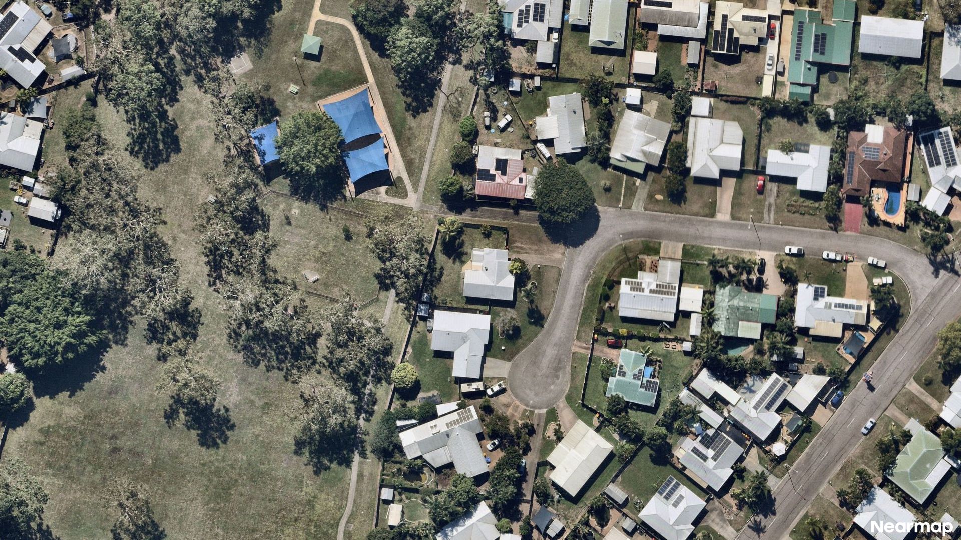 Vertical aerial view