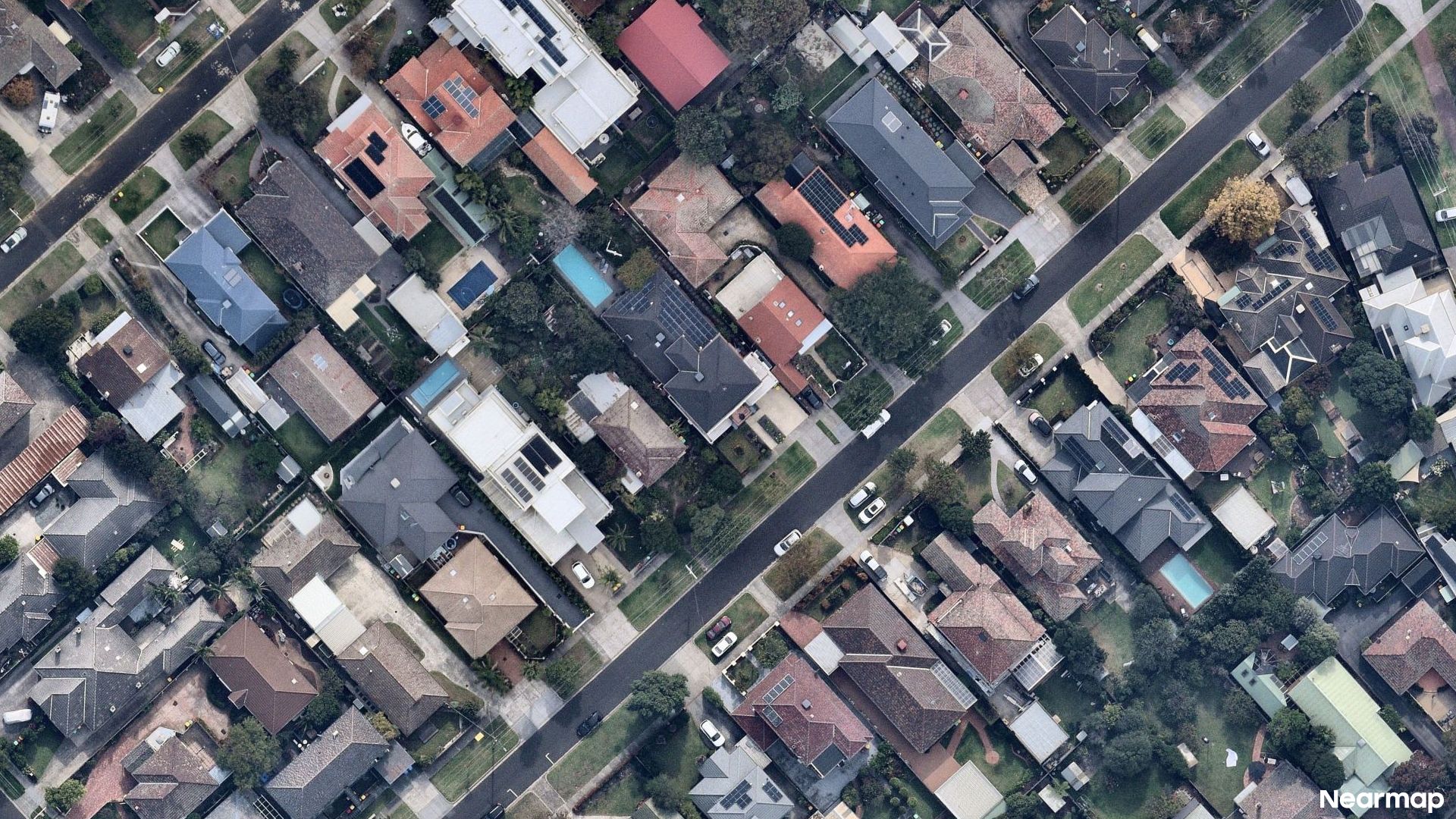 Vertical aerial view