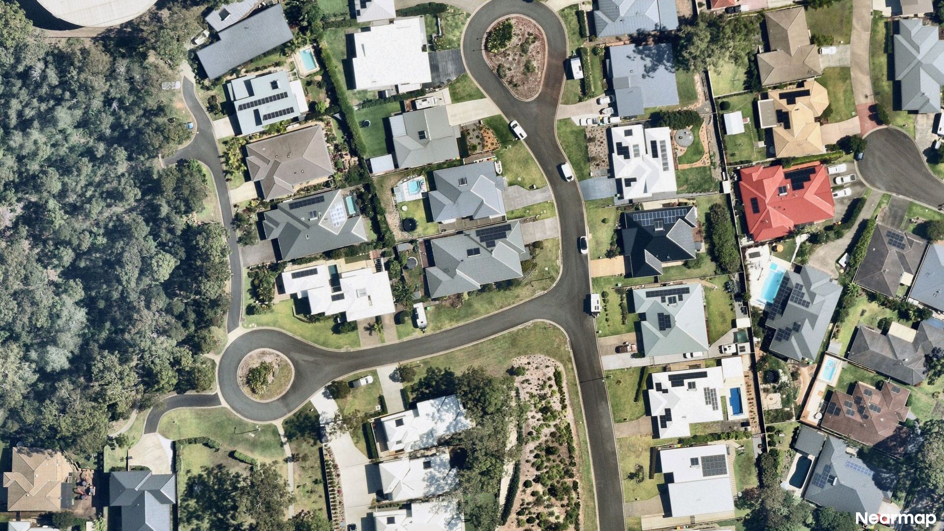 Vertical aerial view