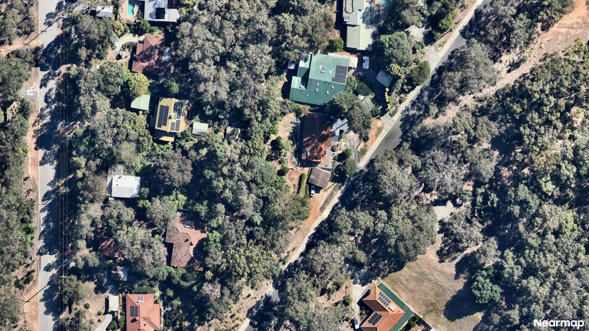 Vertical aerial view