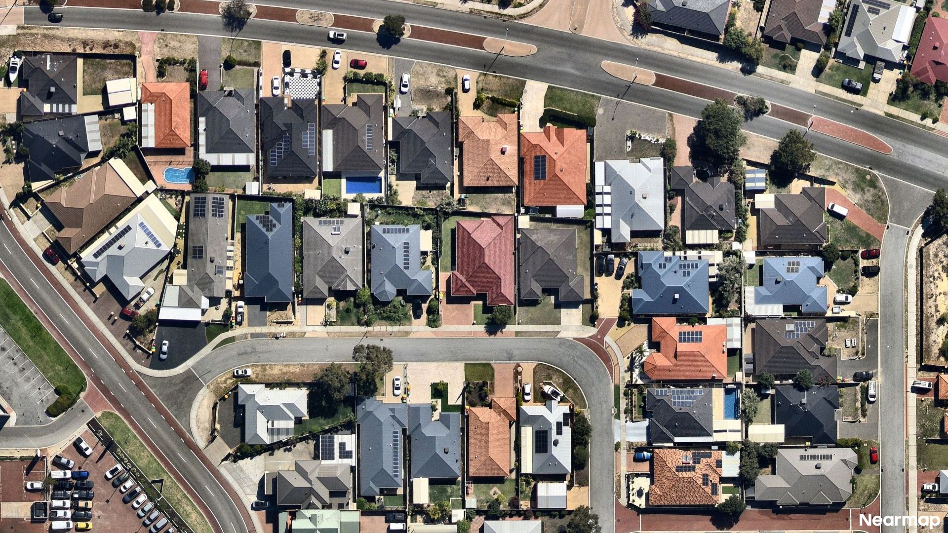 Vertical aerial view