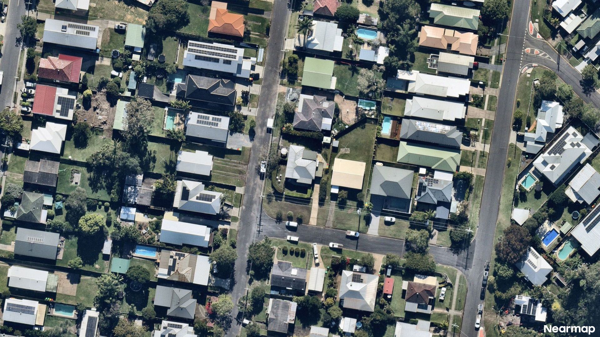 Vertical aerial view