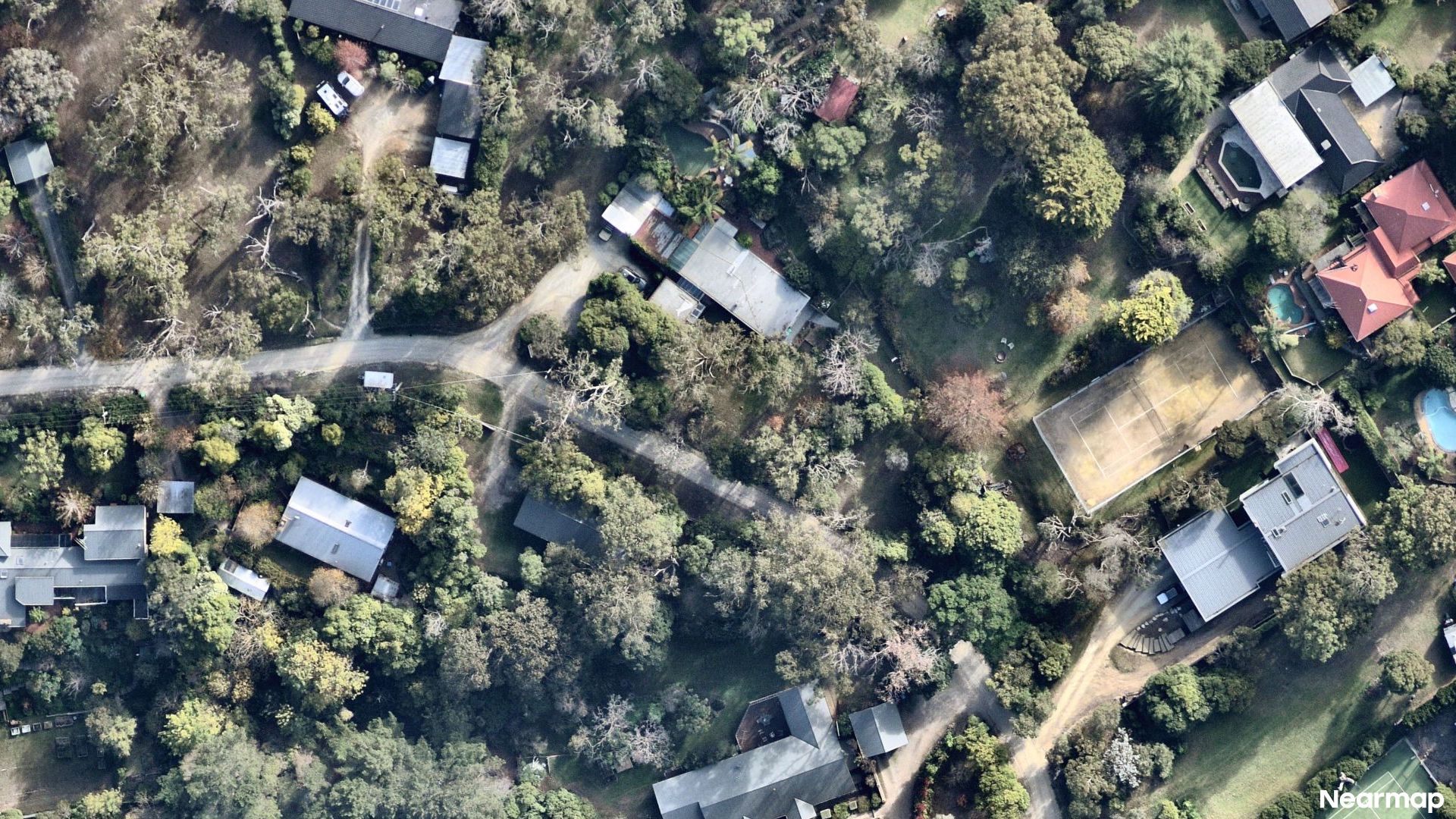Vertical aerial view