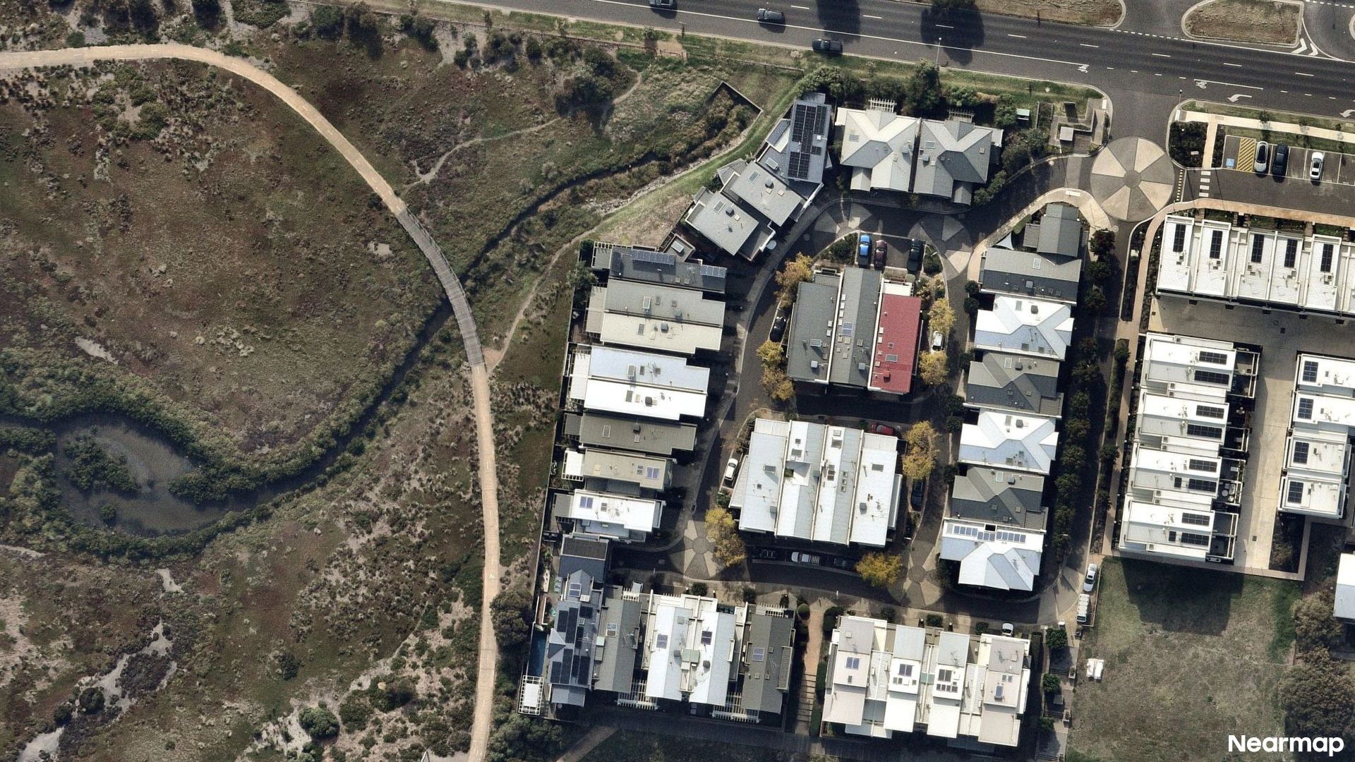 Vertical aerial view
