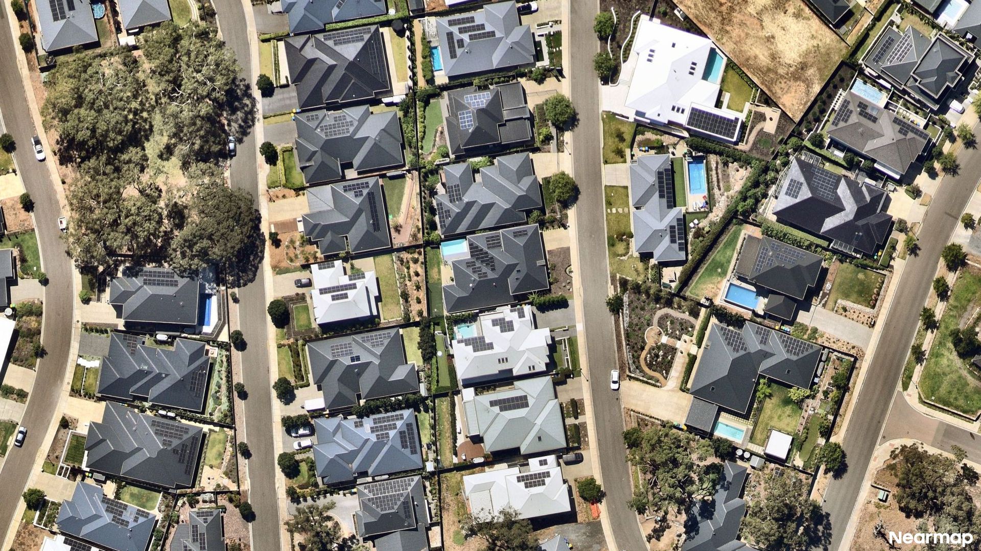 Vertical aerial view