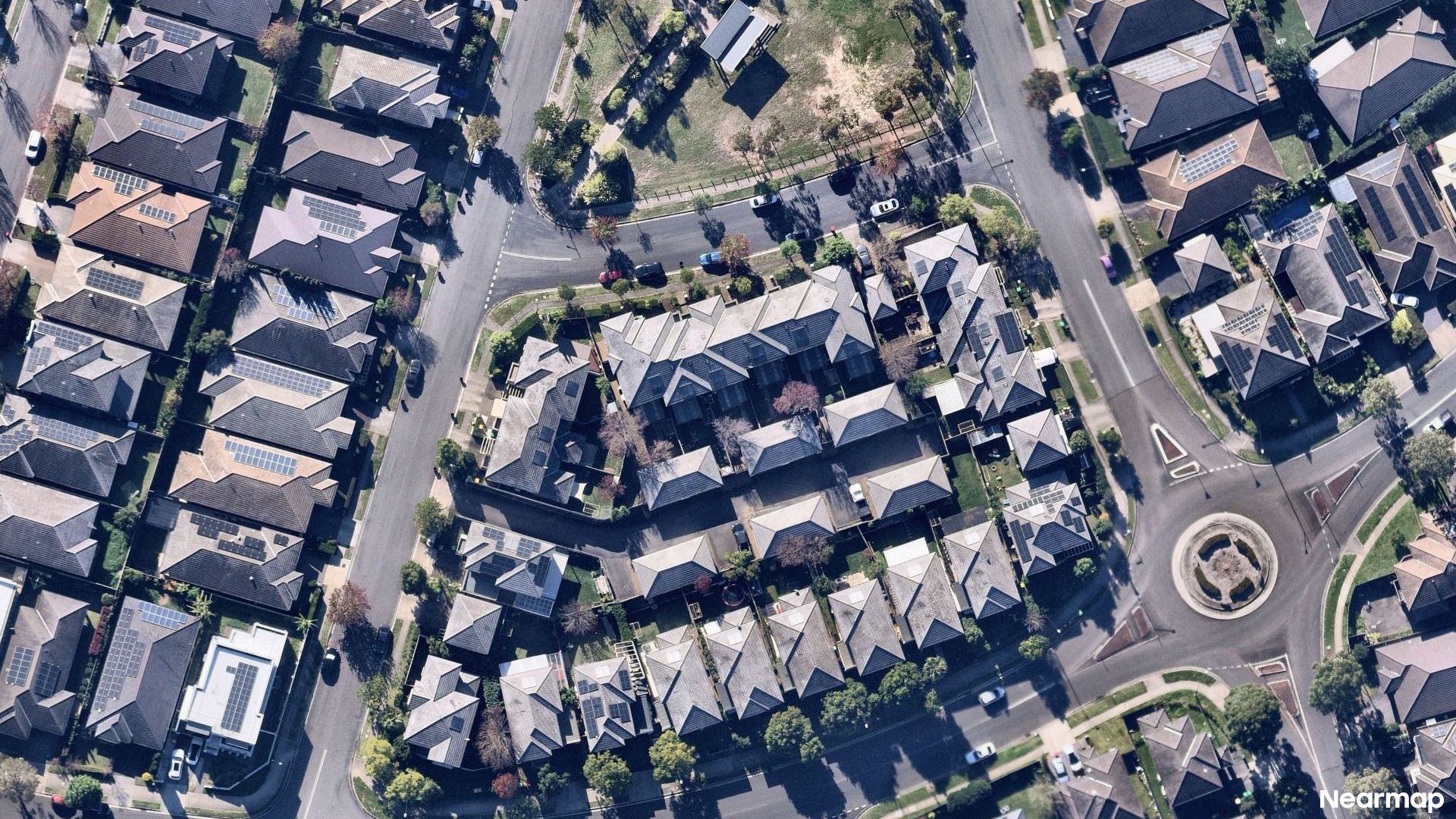 Vertical aerial view