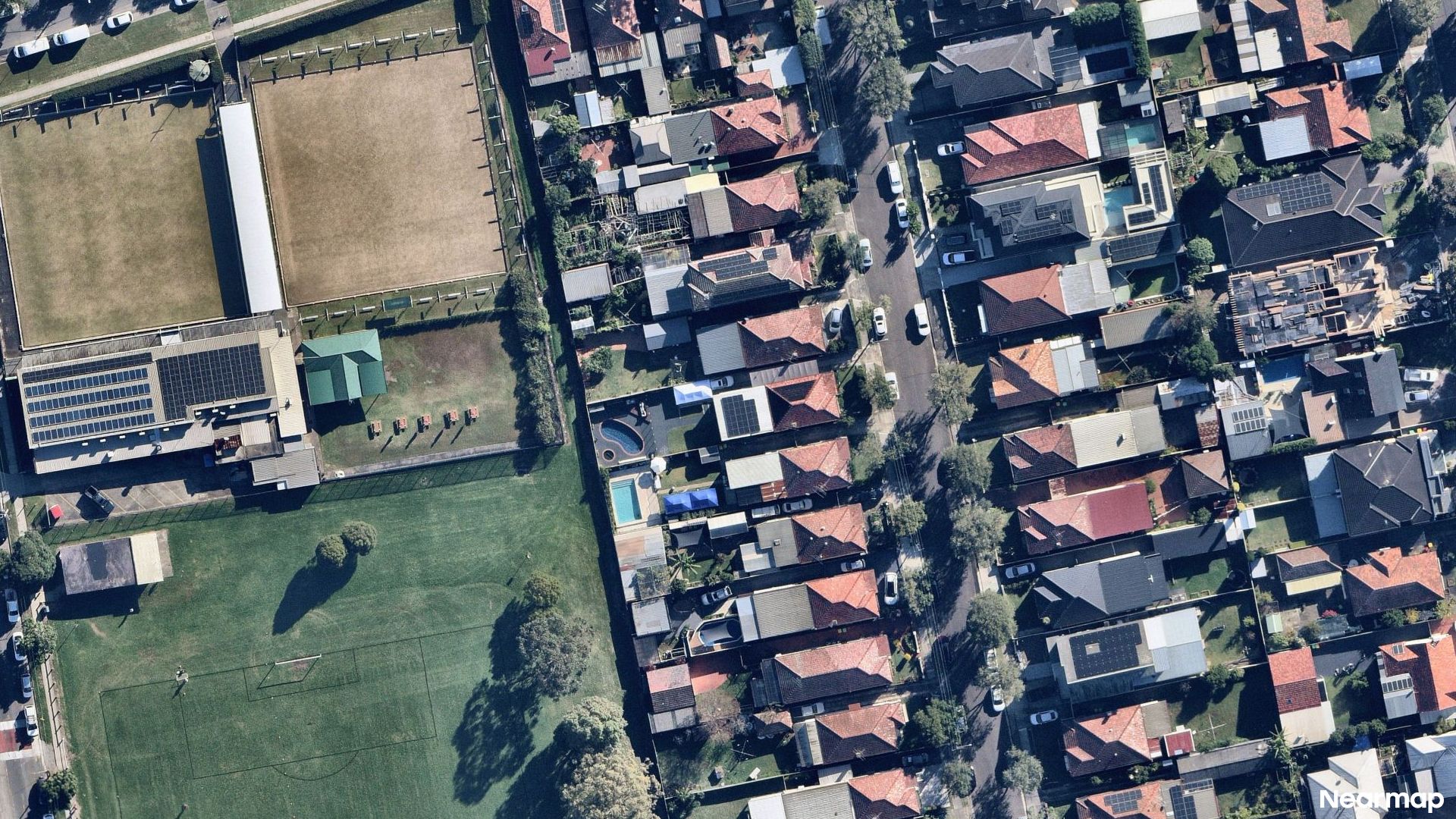 Vertical aerial view