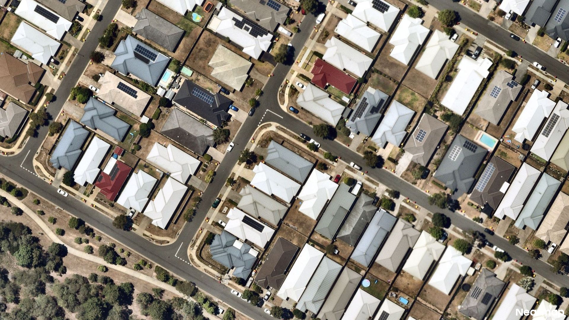 Vertical aerial view