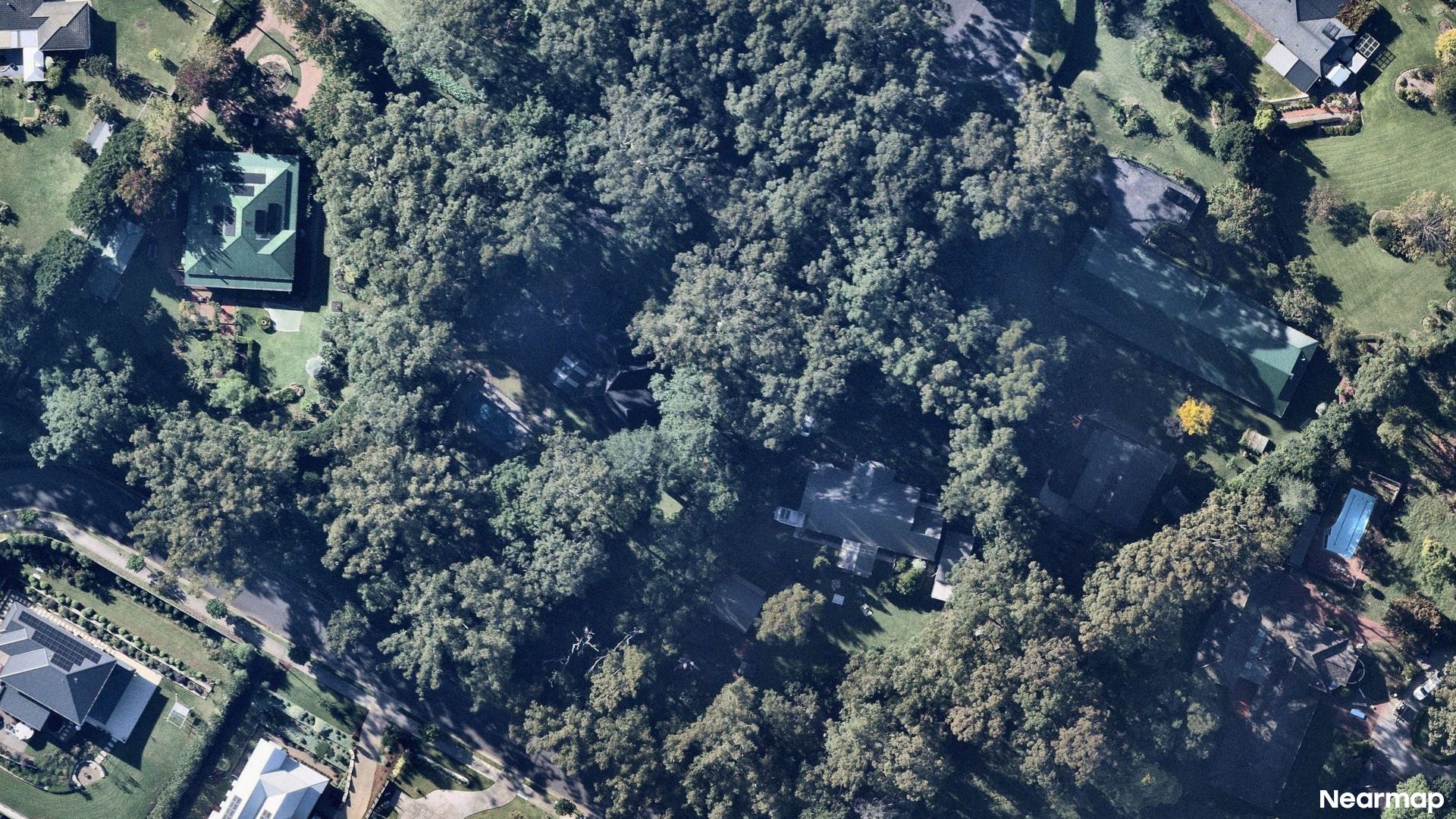 Vertical aerial view
