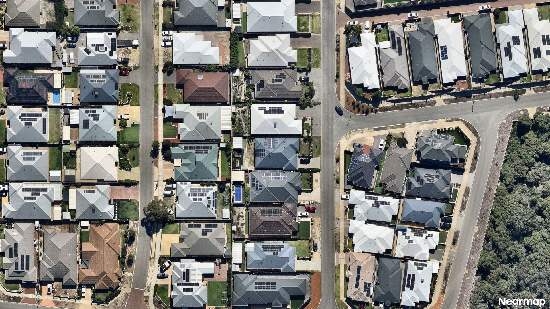 Vertical aerial view